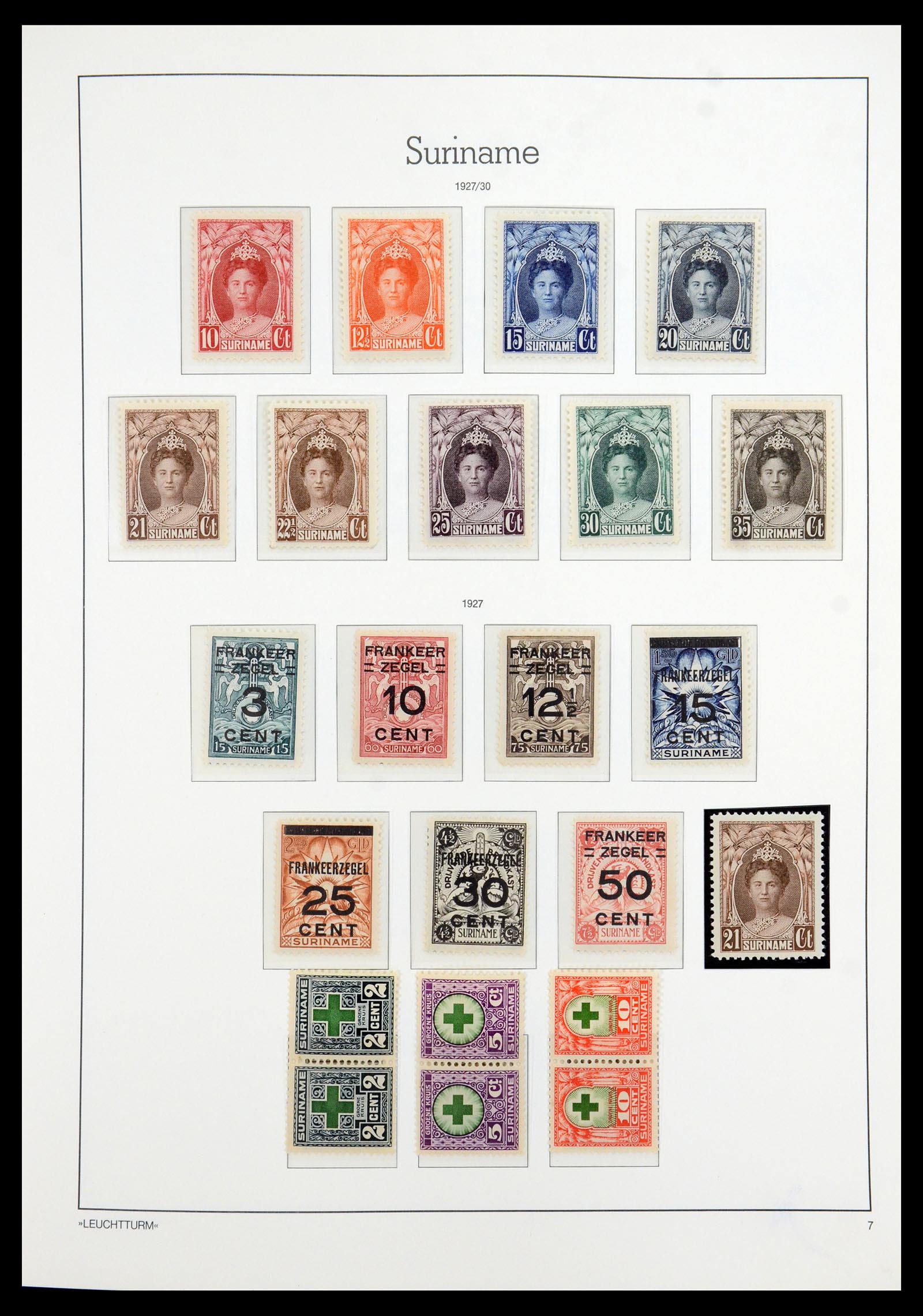 36260 009 - Postzegelverzameling 36260 Suriname 1872-1983.