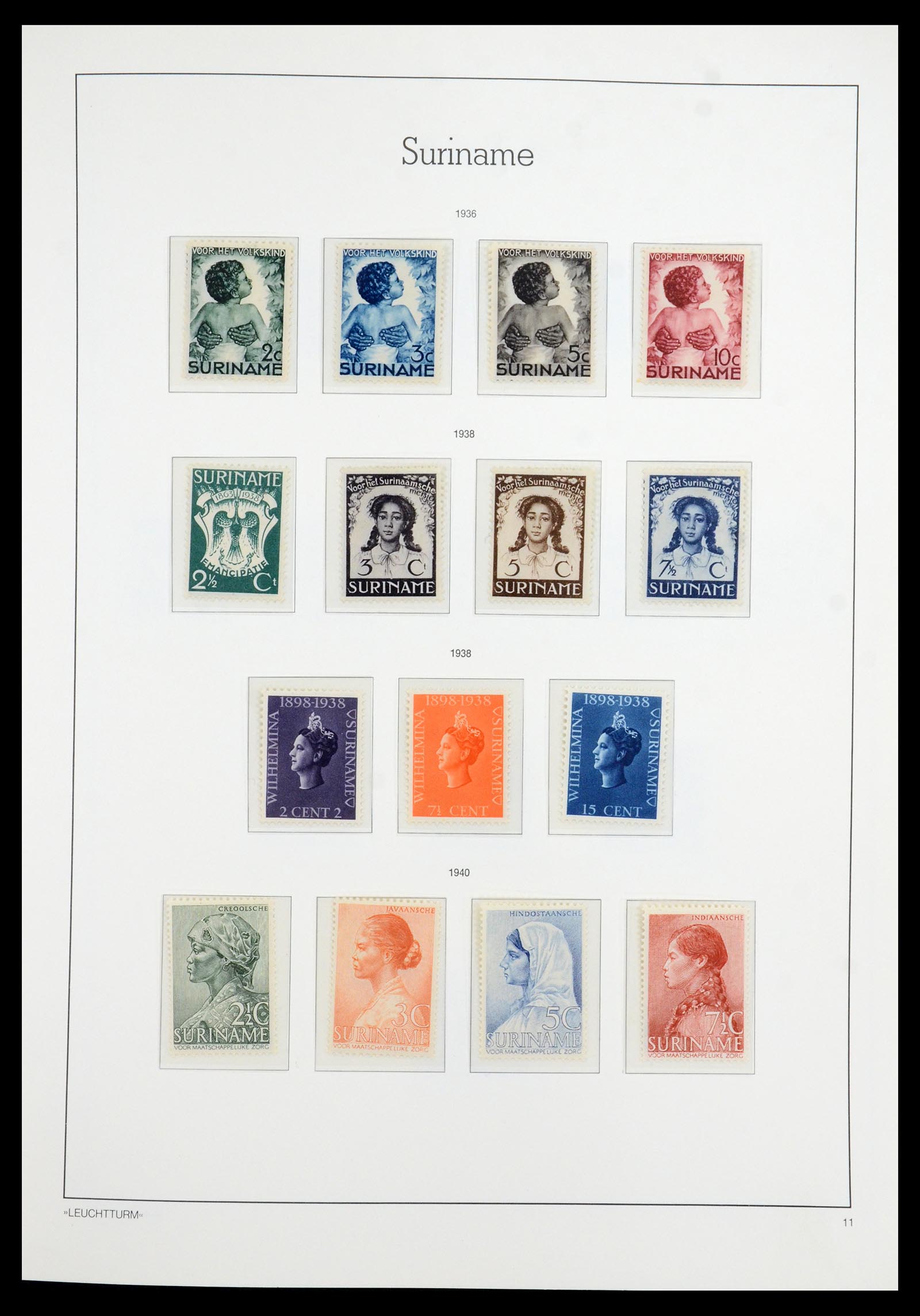36260 013 - Postzegelverzameling 36260 Suriname 1872-1983.