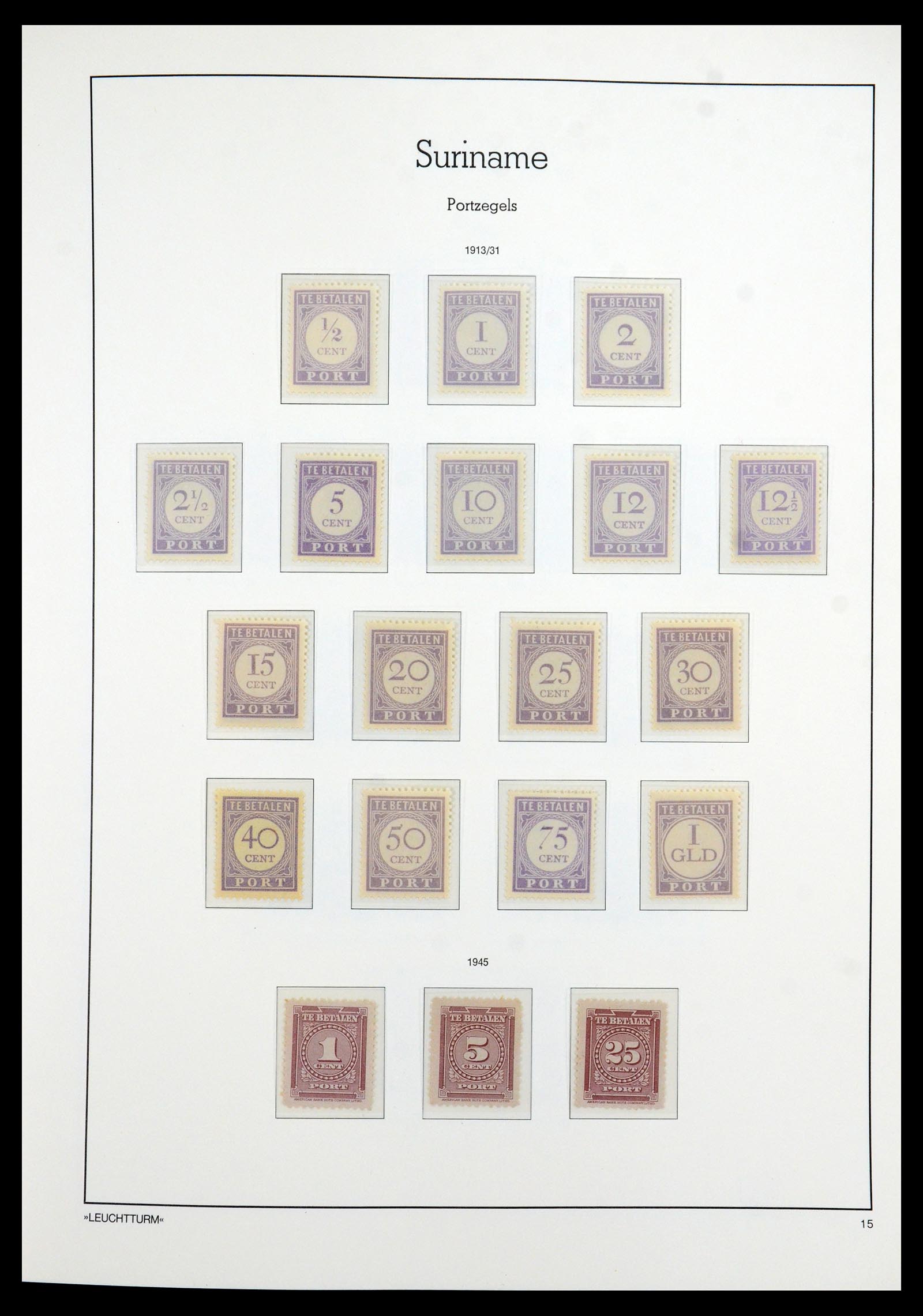 36260 017 - Postzegelverzameling 36260 Suriname 1872-1983.
