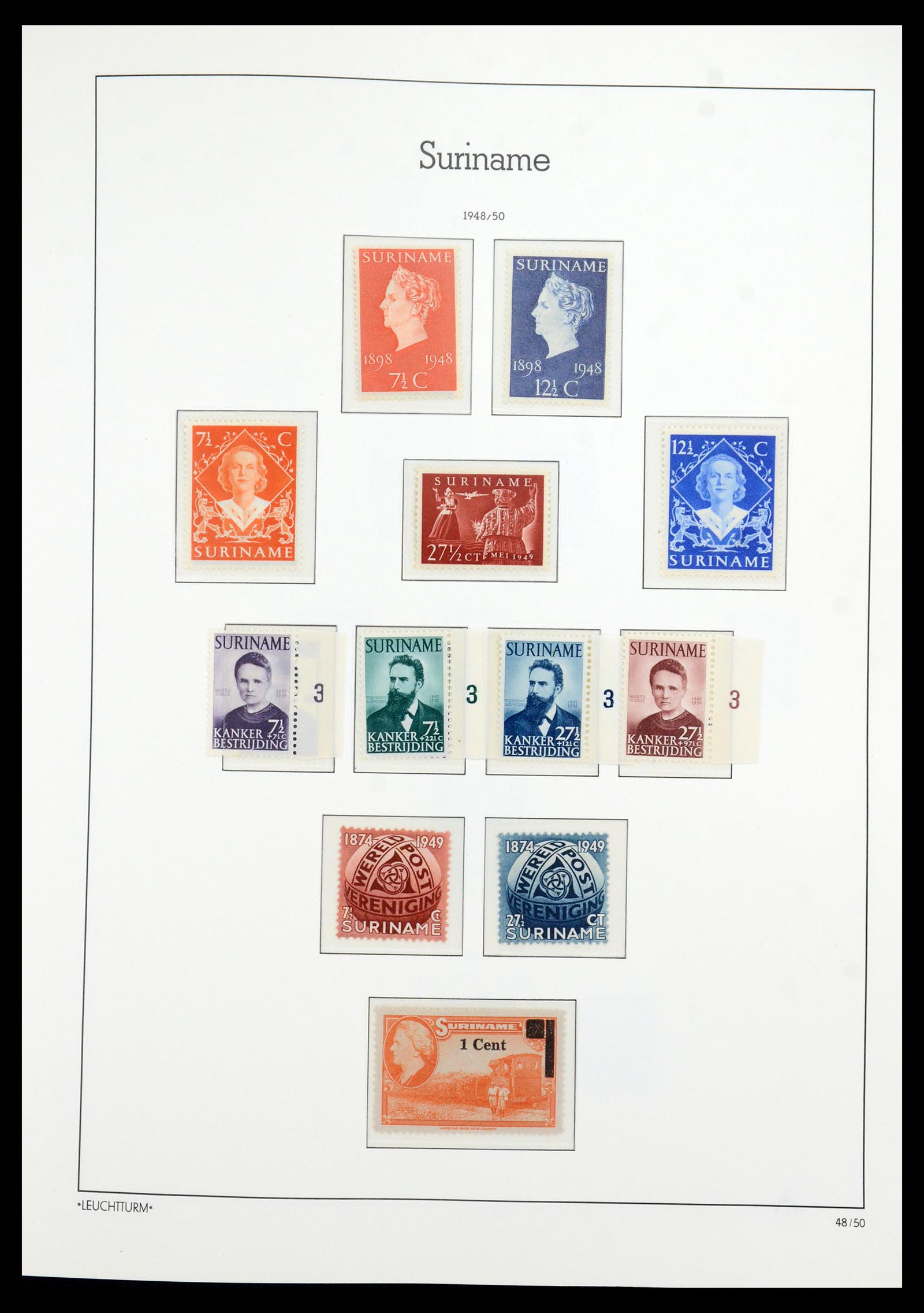 36260 023 - Postzegelverzameling 36260 Suriname 1872-1983.