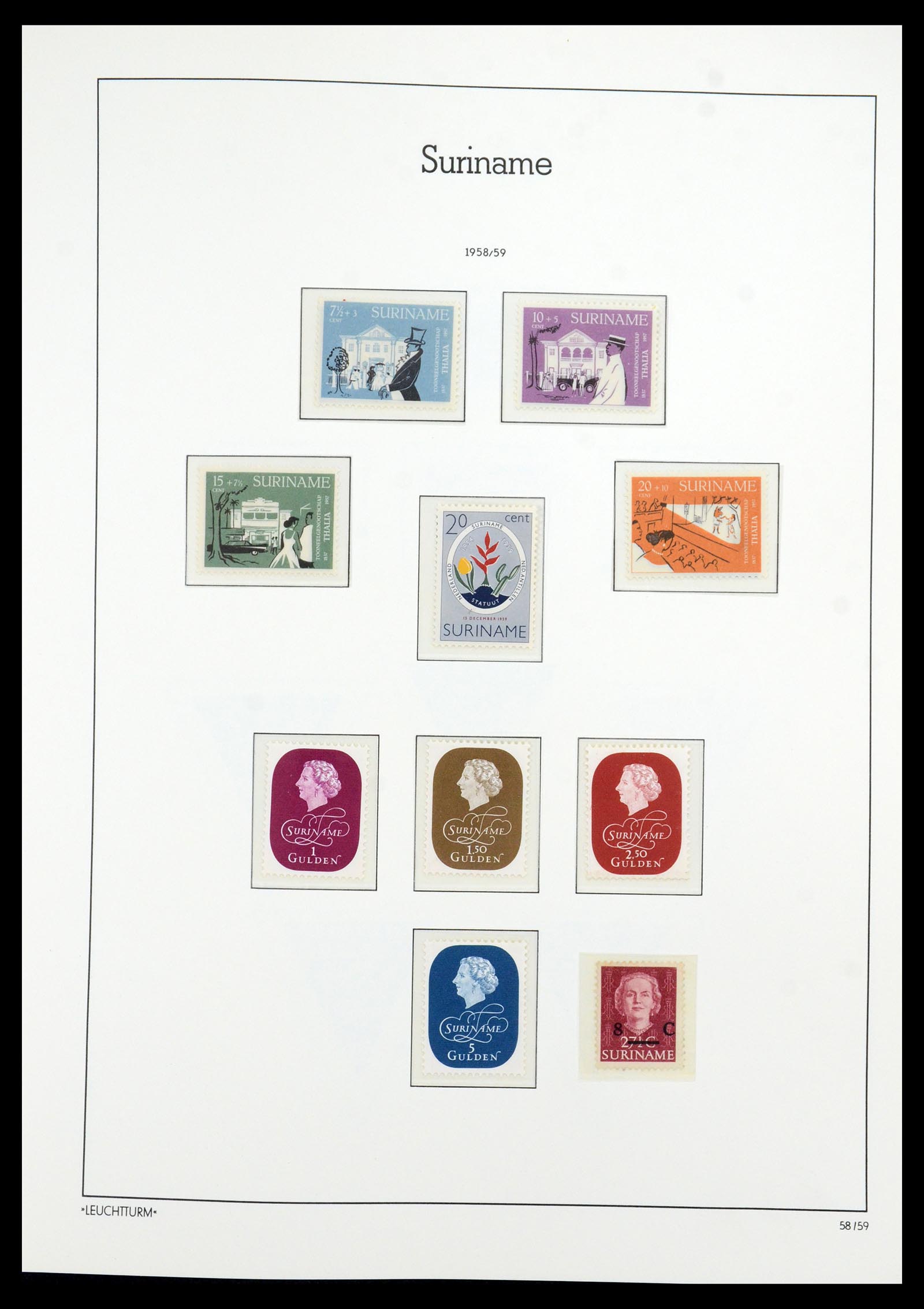 36260 030 - Postzegelverzameling 36260 Suriname 1872-1983.