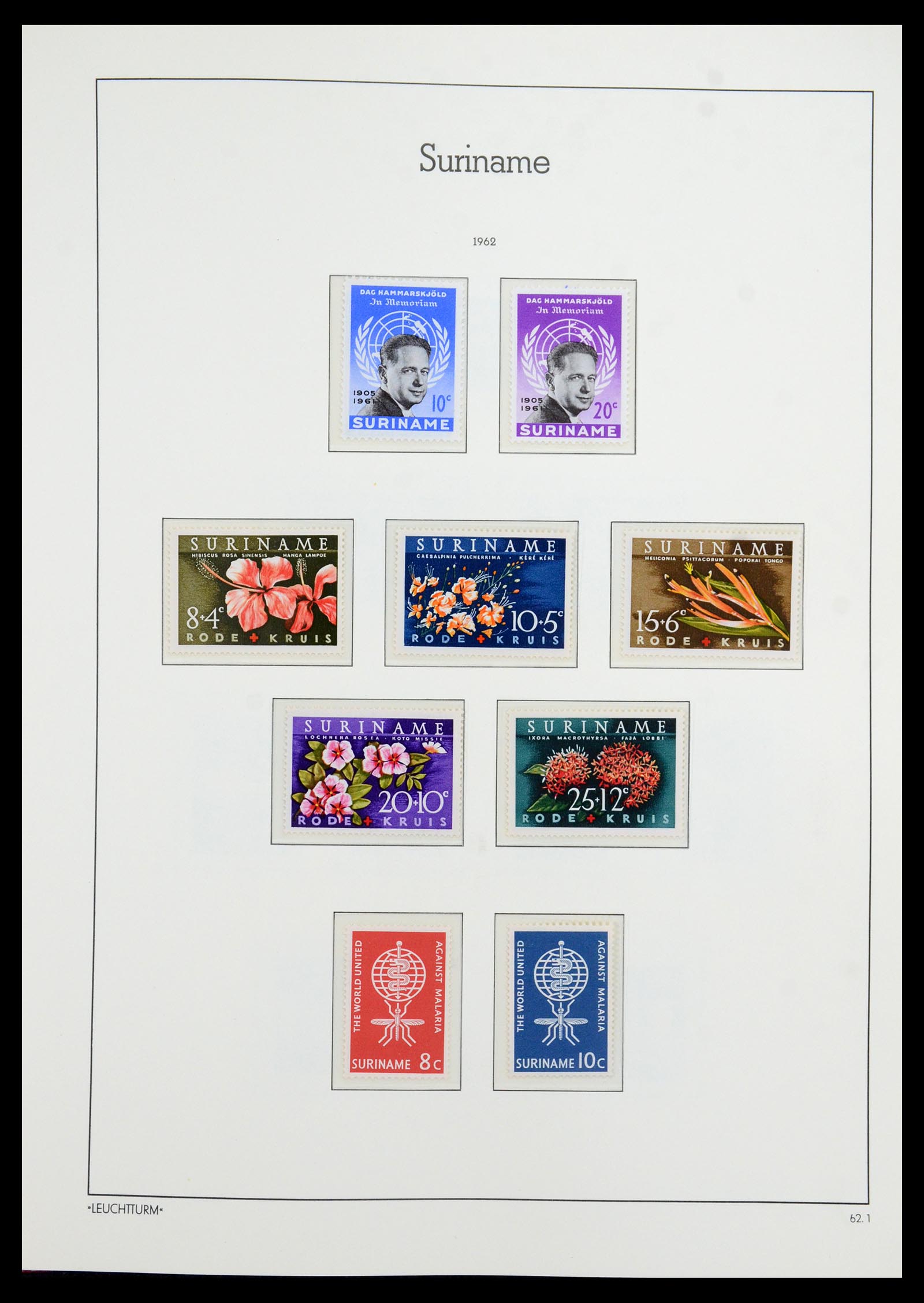 36260 035 - Postzegelverzameling 36260 Suriname 1872-1983.