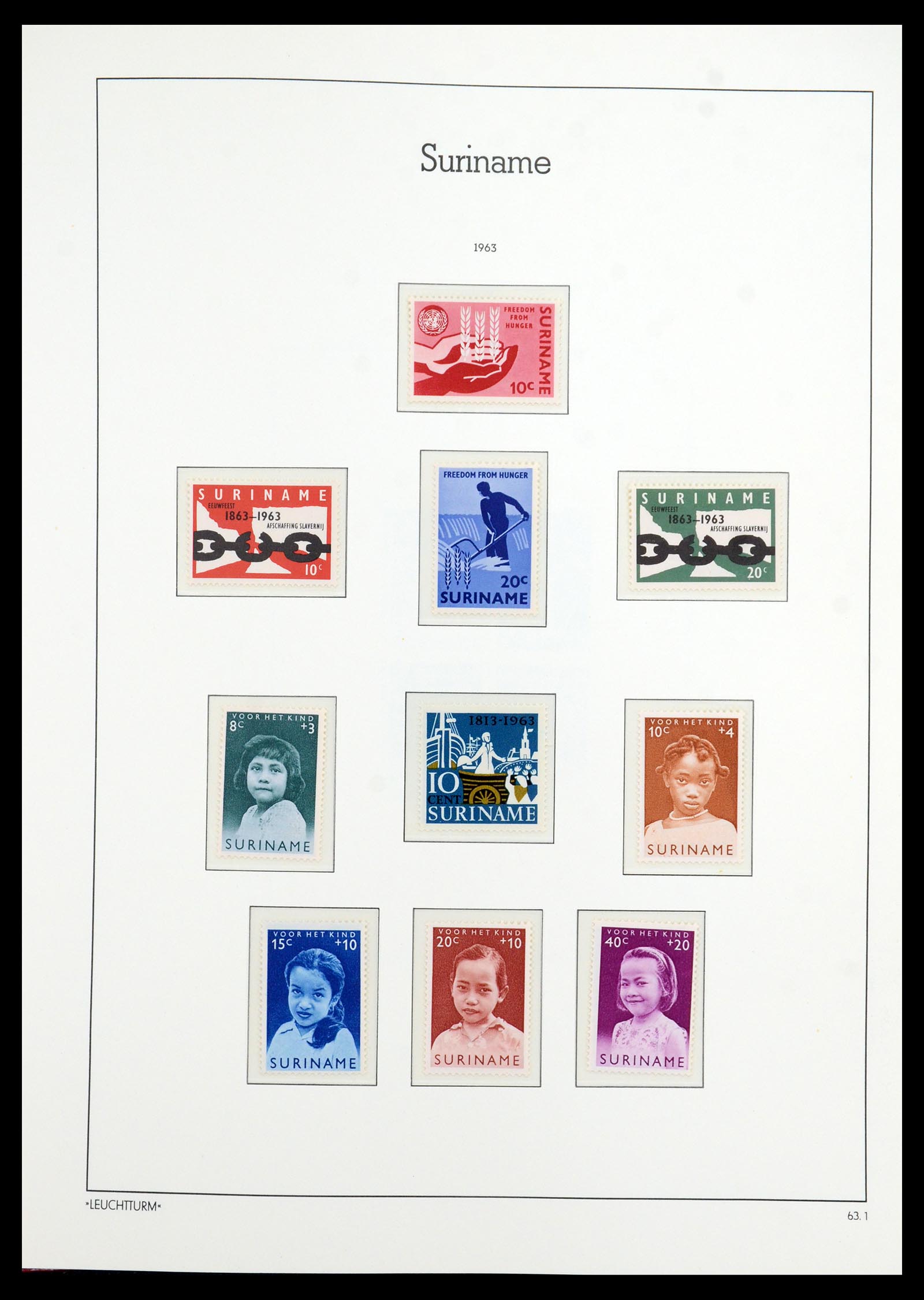 36260 037 - Postzegelverzameling 36260 Suriname 1872-1983.