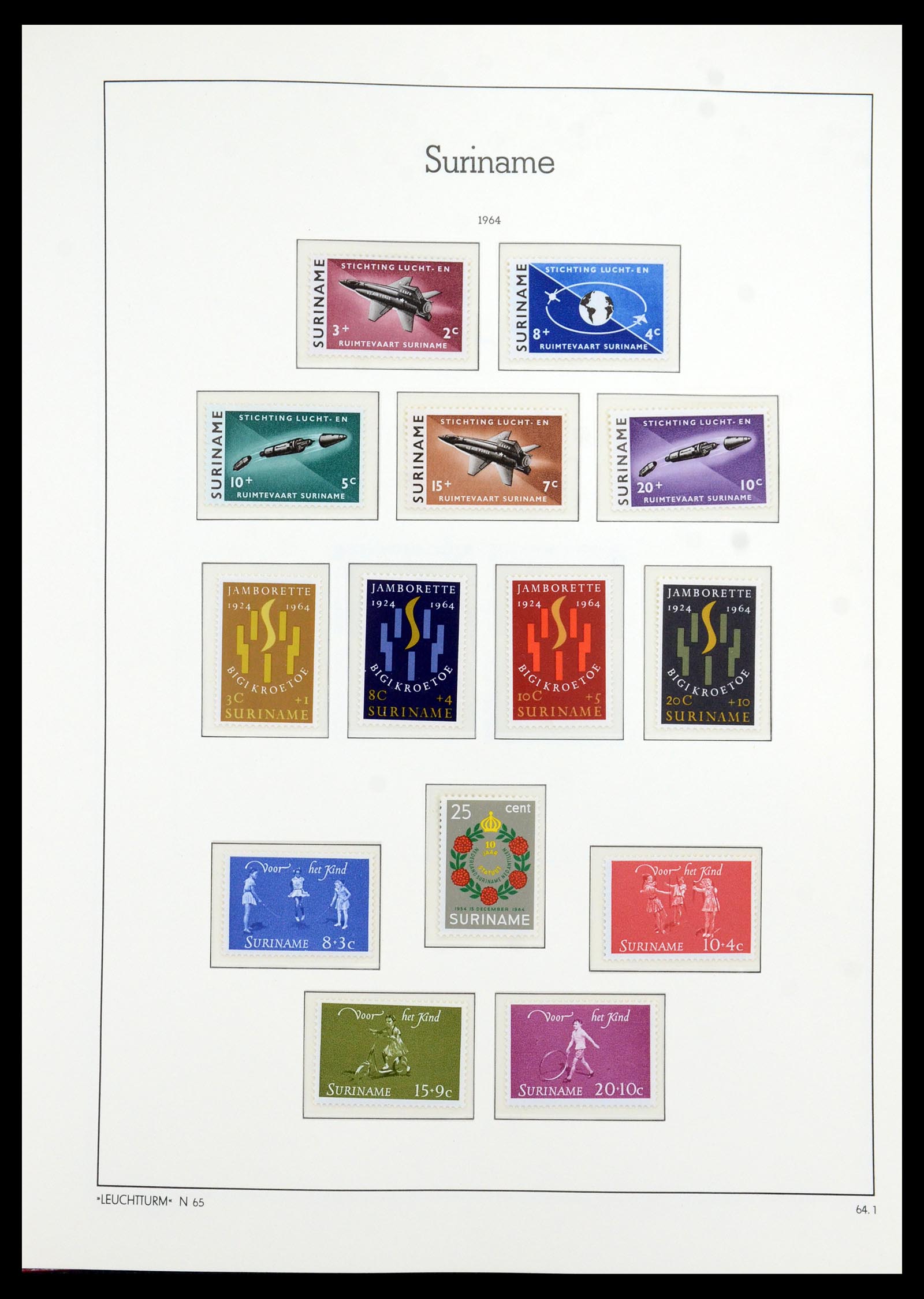 36260 039 - Postzegelverzameling 36260 Suriname 1872-1983.