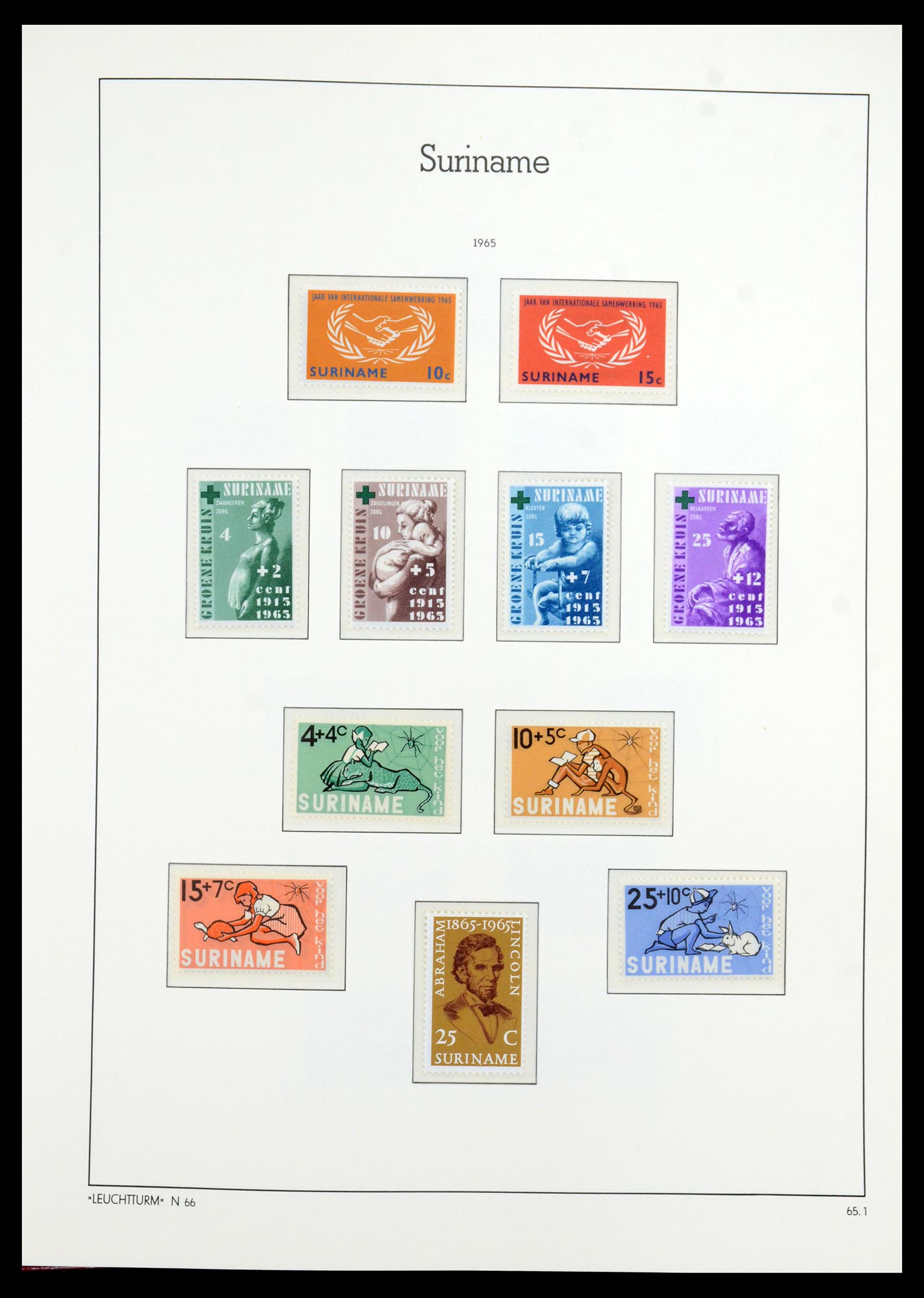 36260 041 - Postzegelverzameling 36260 Suriname 1872-1983.