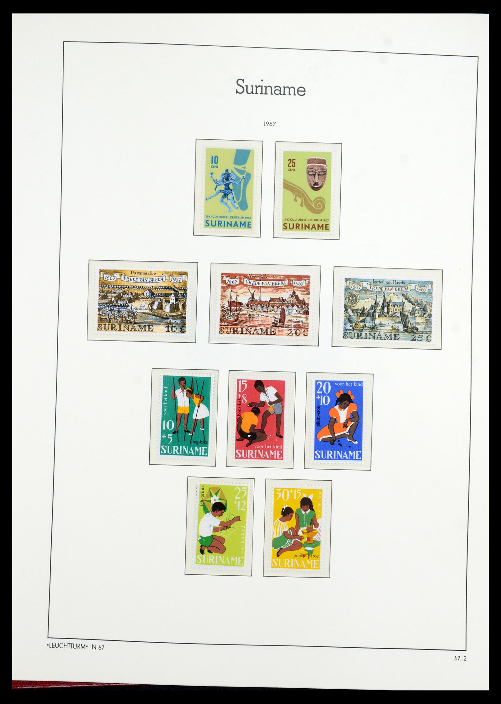 36260 050 - Postzegelverzameling 36260 Suriname 1872-1983.