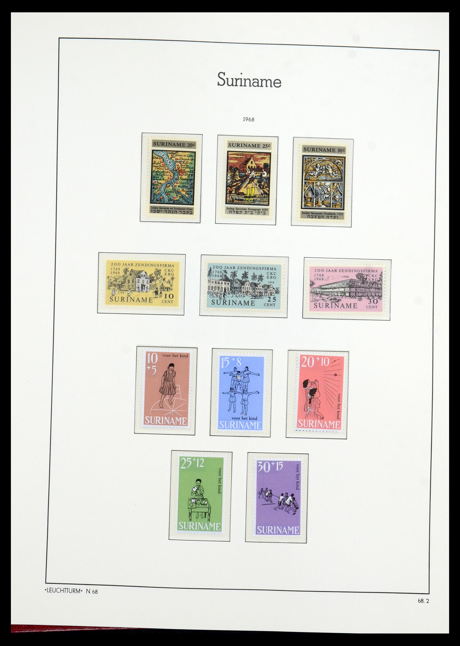 36260 053 - Postzegelverzameling 36260 Suriname 1872-1983.