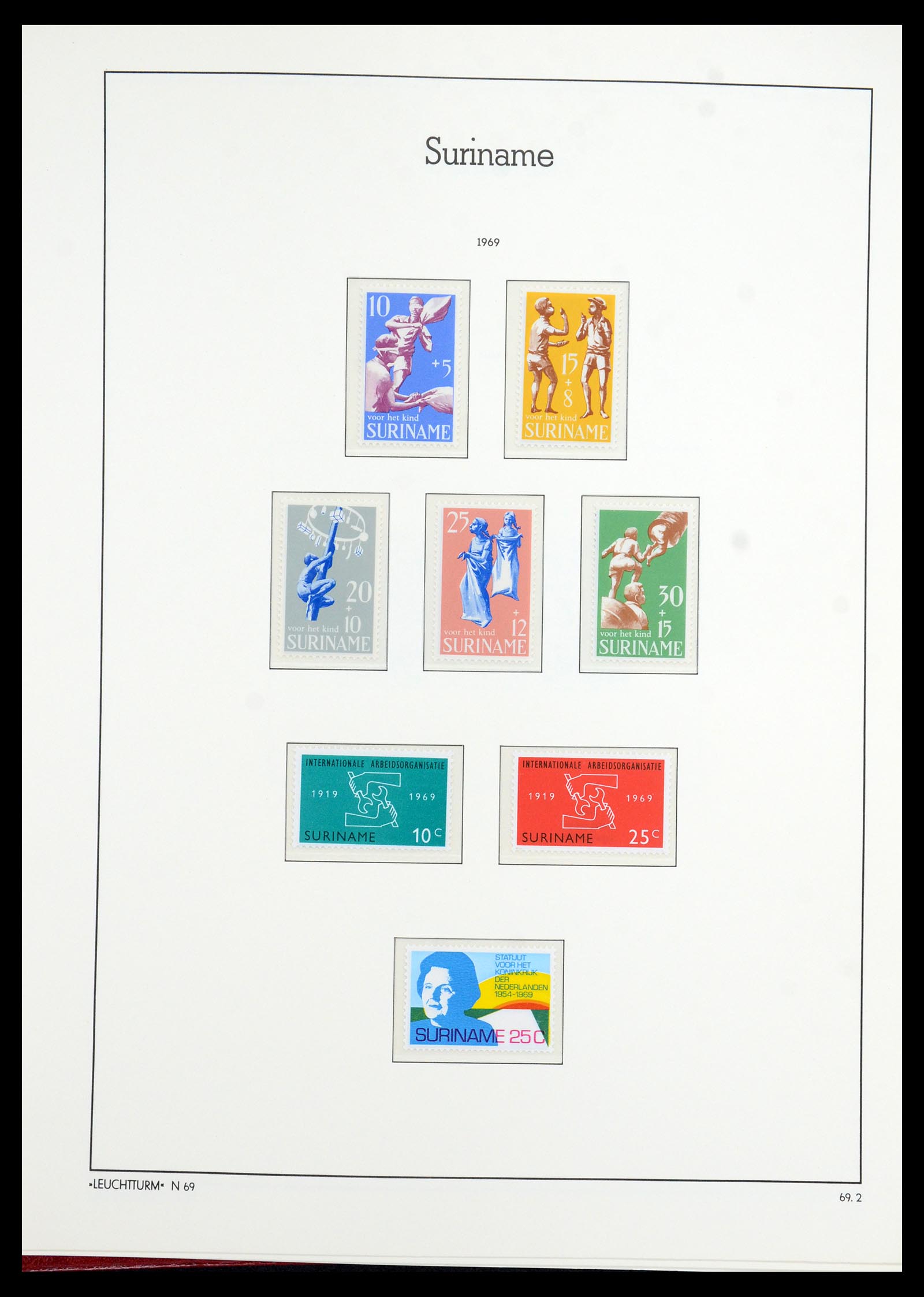 36260 056 - Postzegelverzameling 36260 Suriname 1872-1983.
