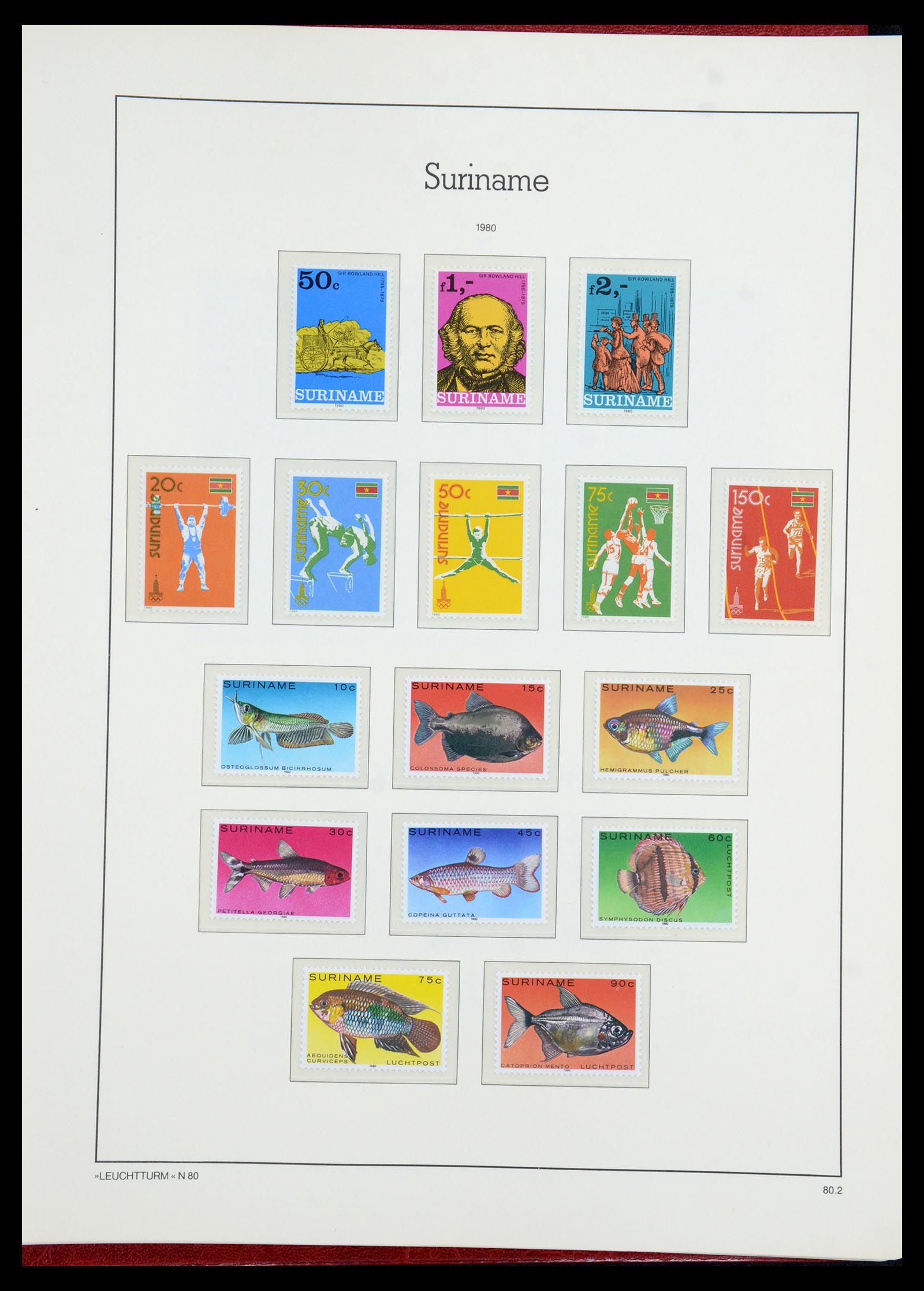 36260 102 - Postzegelverzameling 36260 Suriname 1872-1983.