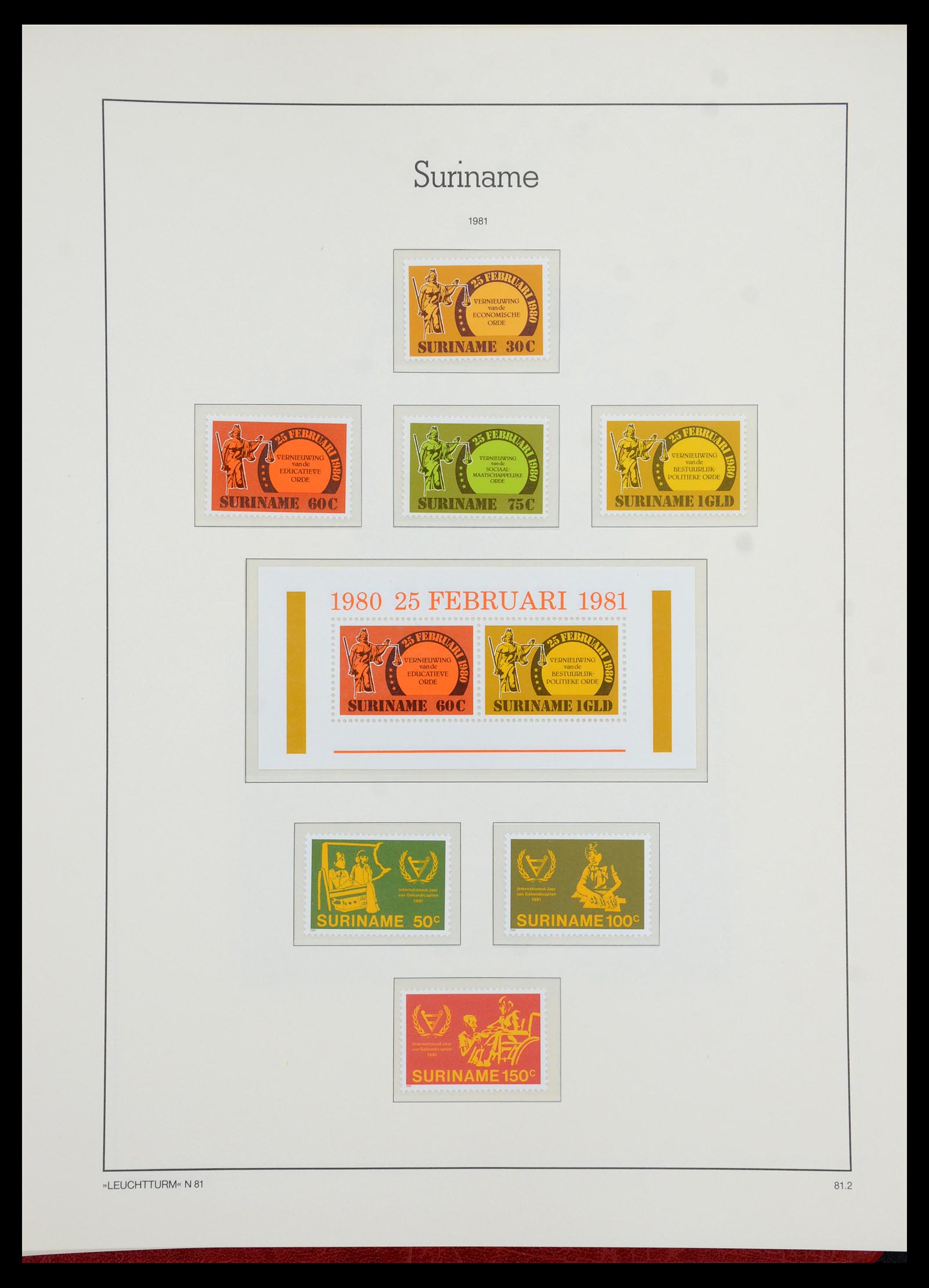 36260 107 - Postzegelverzameling 36260 Suriname 1872-1983.