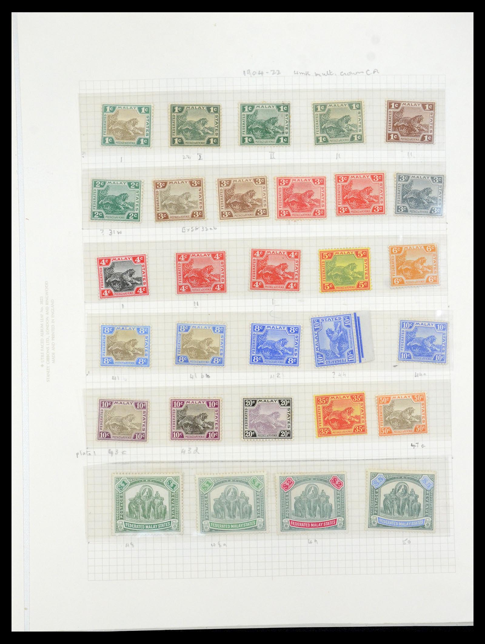 36272 002 - Postzegelverzameling 36272 Maleisische Staten 1900-1978.