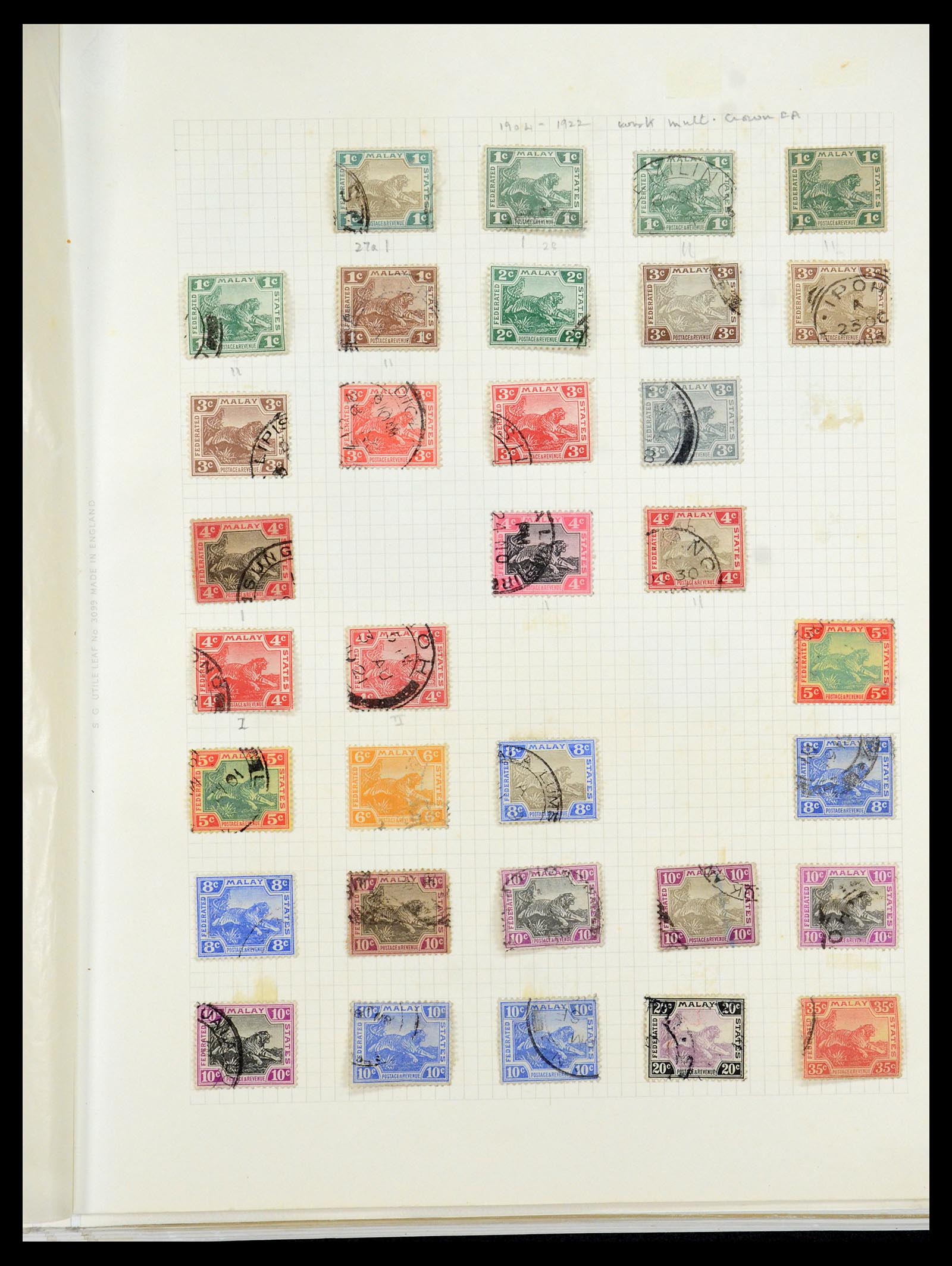 36272 004 - Postzegelverzameling 36272 Maleisische Staten 1900-1978.