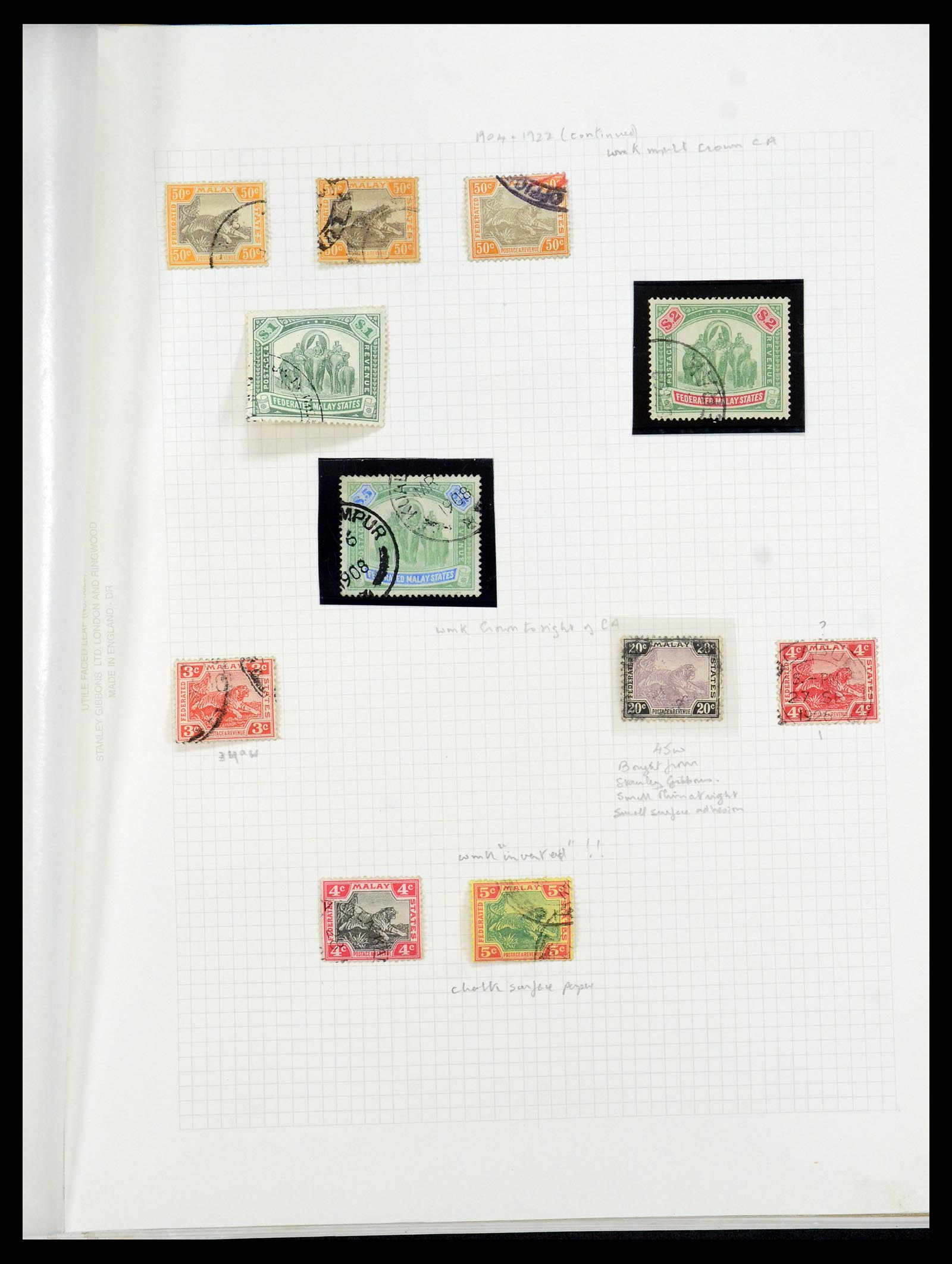 36272 005 - Stamp collection 36272 Malayan States 1900-1978.