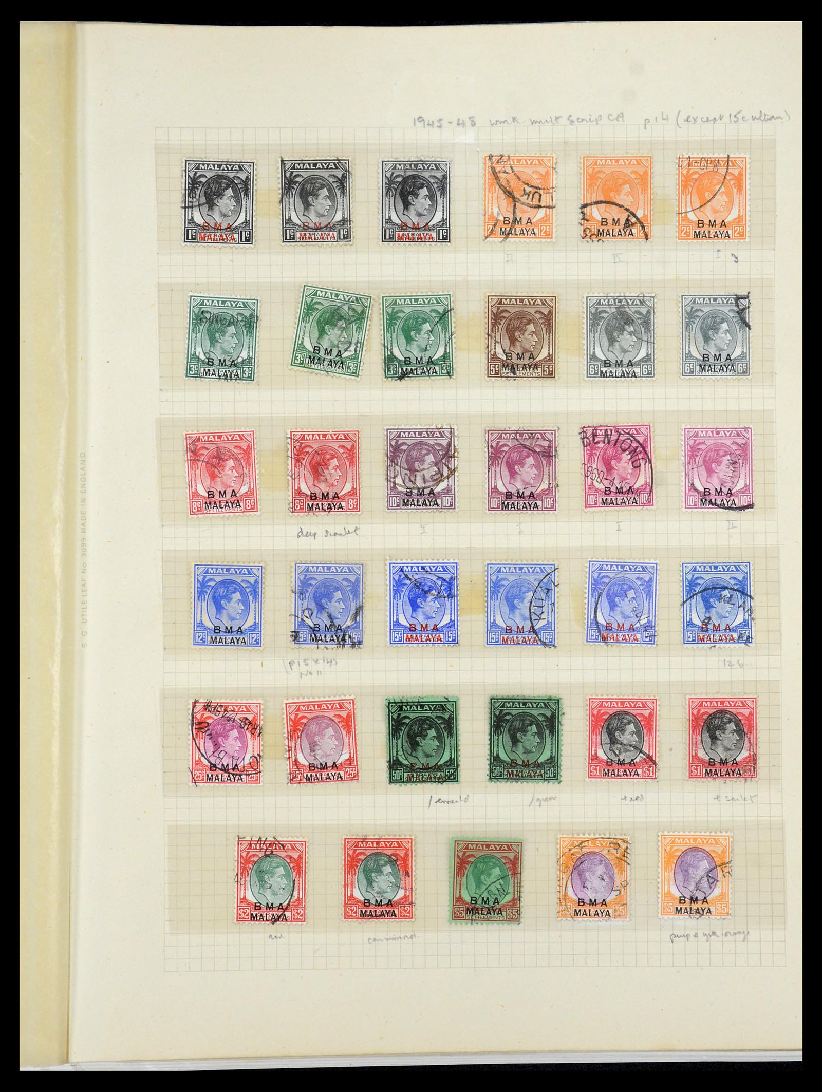 36272 009 - Postzegelverzameling 36272 Maleisische Staten 1900-1978.