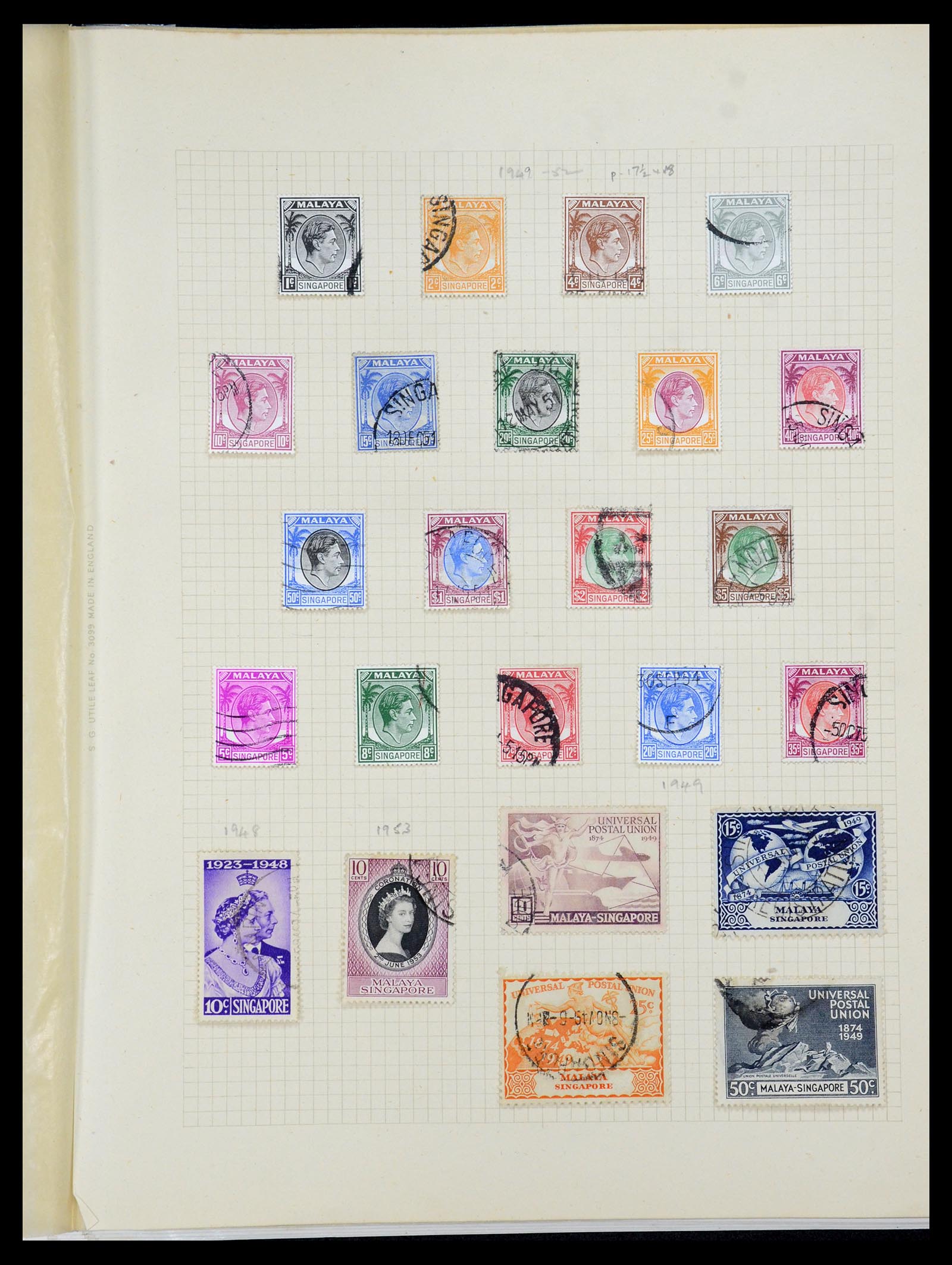 36272 012 - Stamp collection 36272 Malayan States 1900-1978.