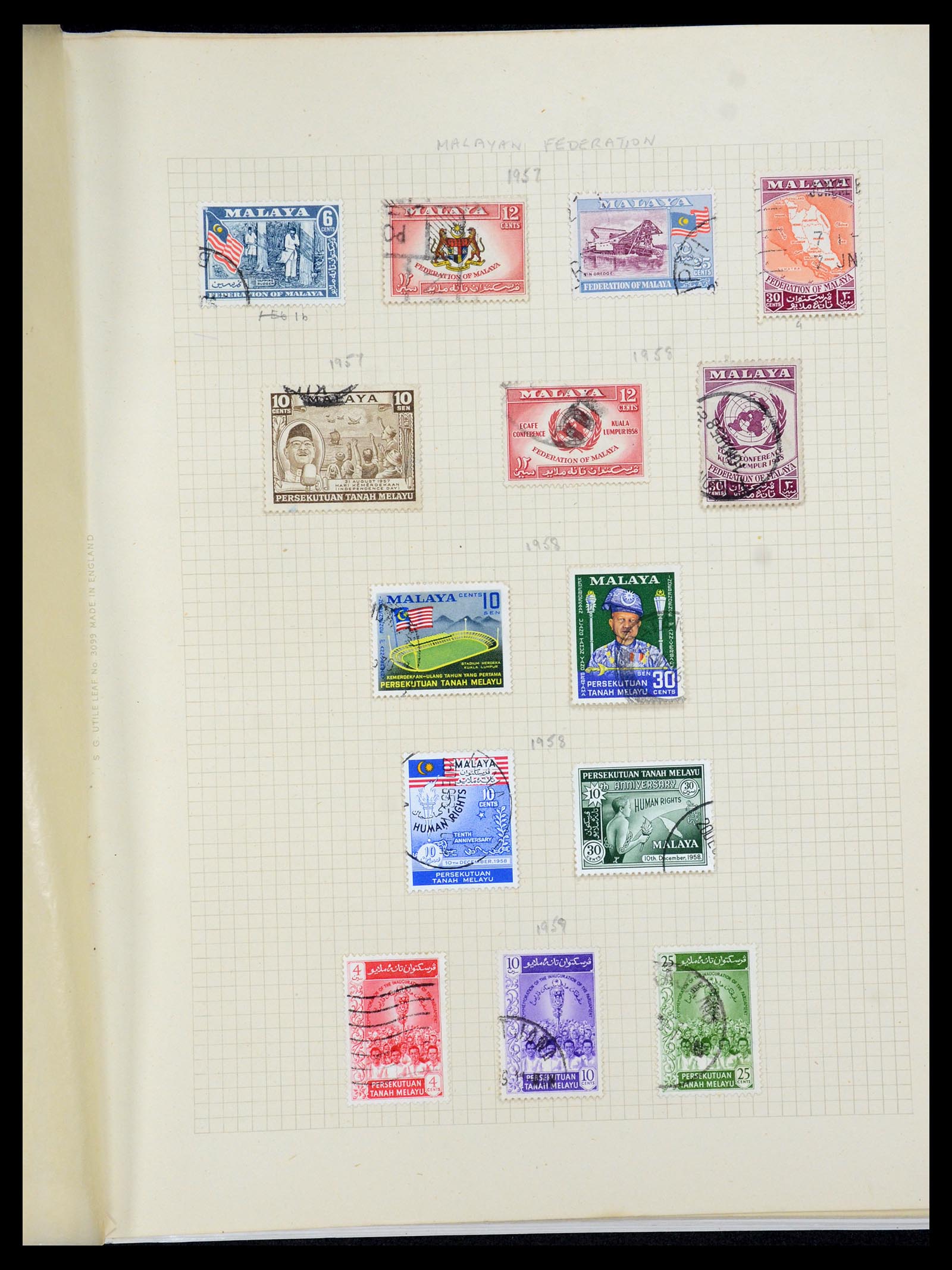 36272 014 - Stamp collection 36272 Malayan States 1900-1978.