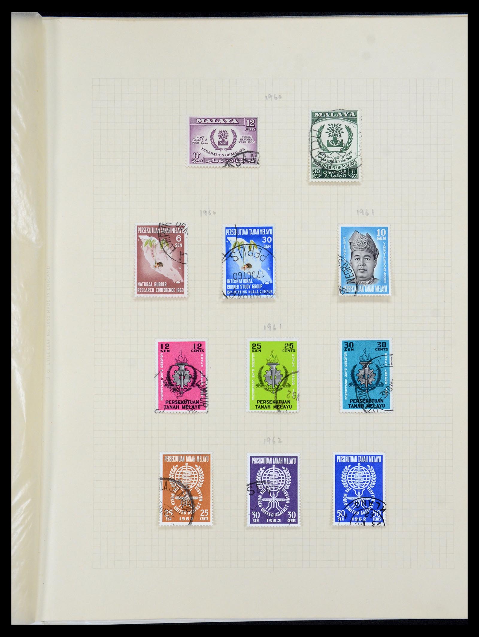 36272 015 - Stamp collection 36272 Malayan States 1900-1978.