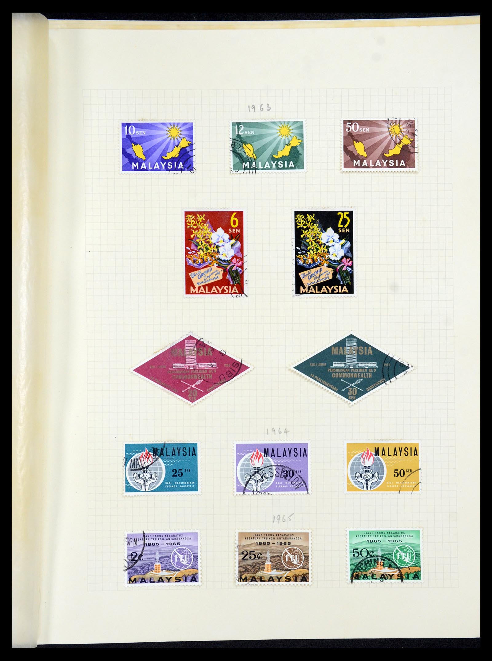 36272 019 - Postzegelverzameling 36272 Maleisische Staten 1900-1978.