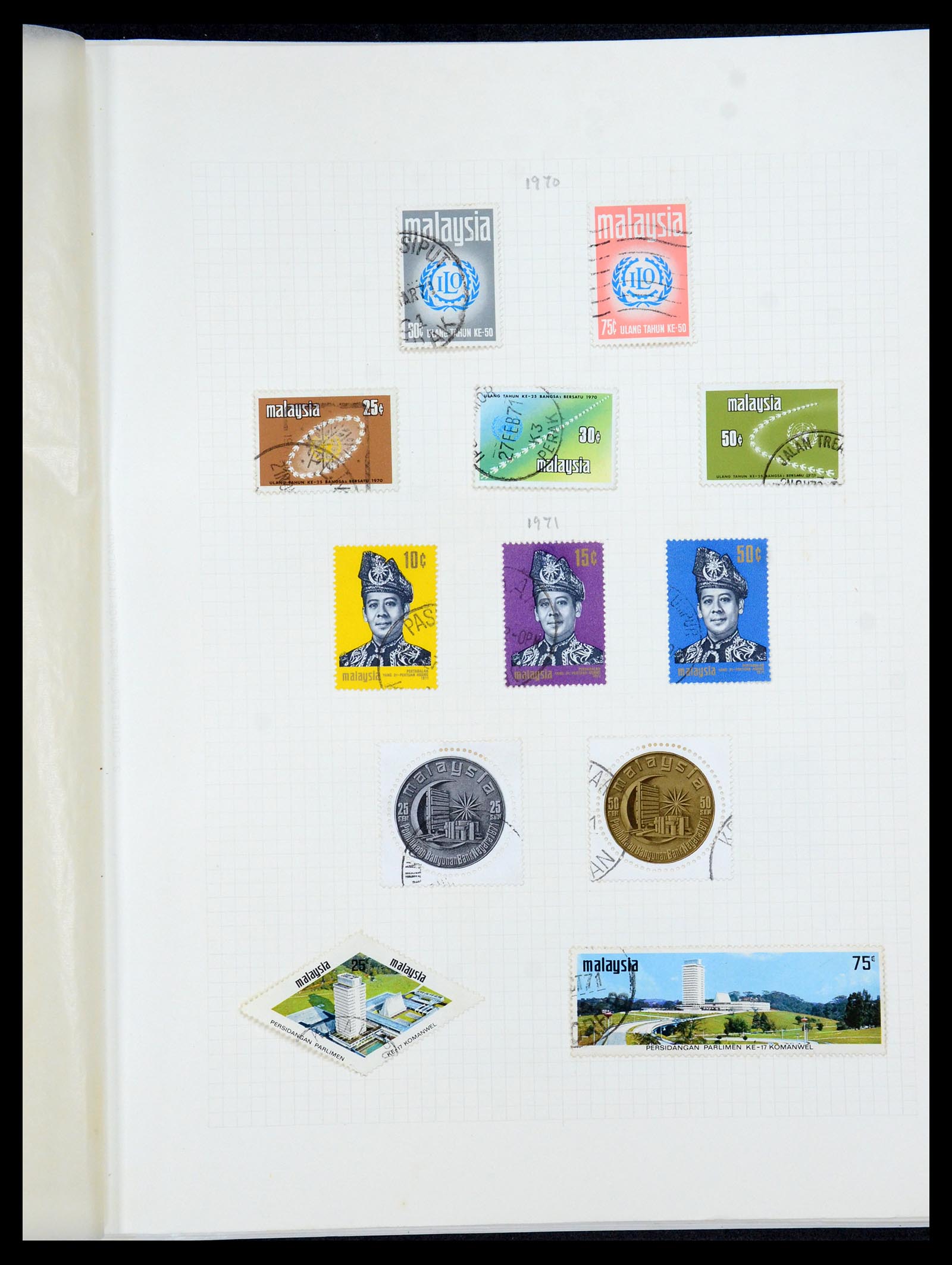 36272 027 - Postzegelverzameling 36272 Maleisische Staten 1900-1978.