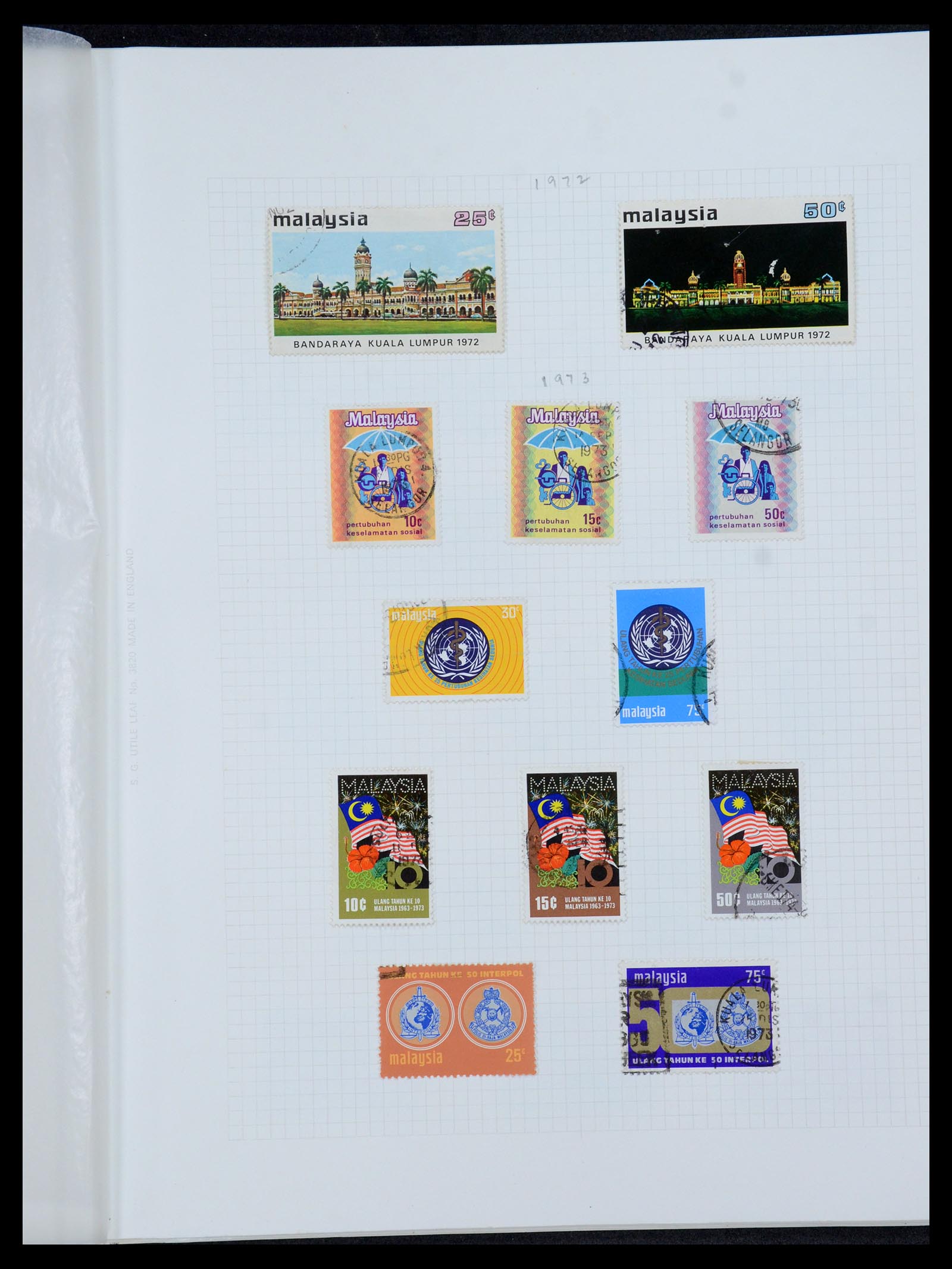 36272 029 - Postzegelverzameling 36272 Maleisische Staten 1900-1978.
