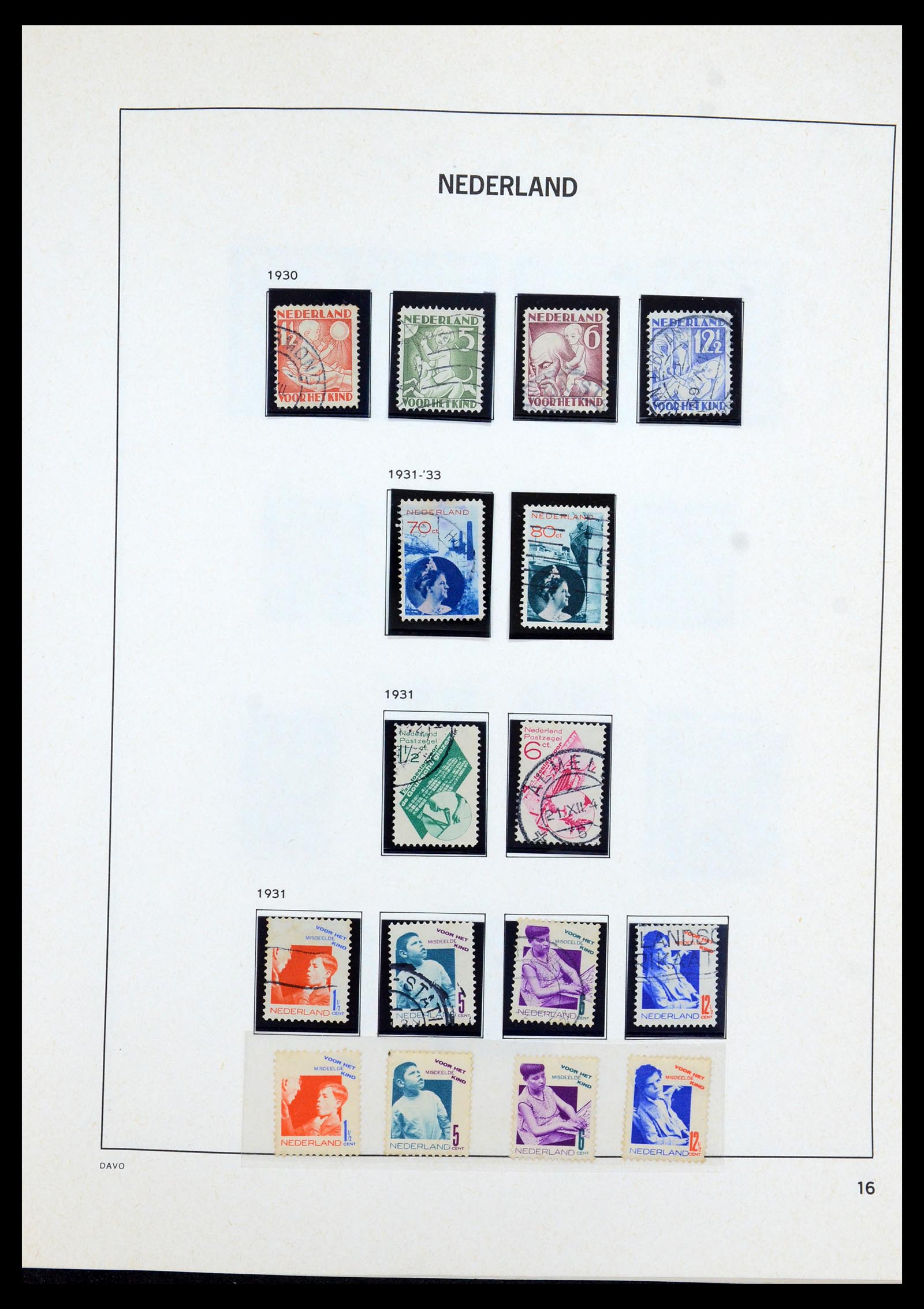 36274 016 - Postzegelverzameling 36274 Nederland 1852-1979.