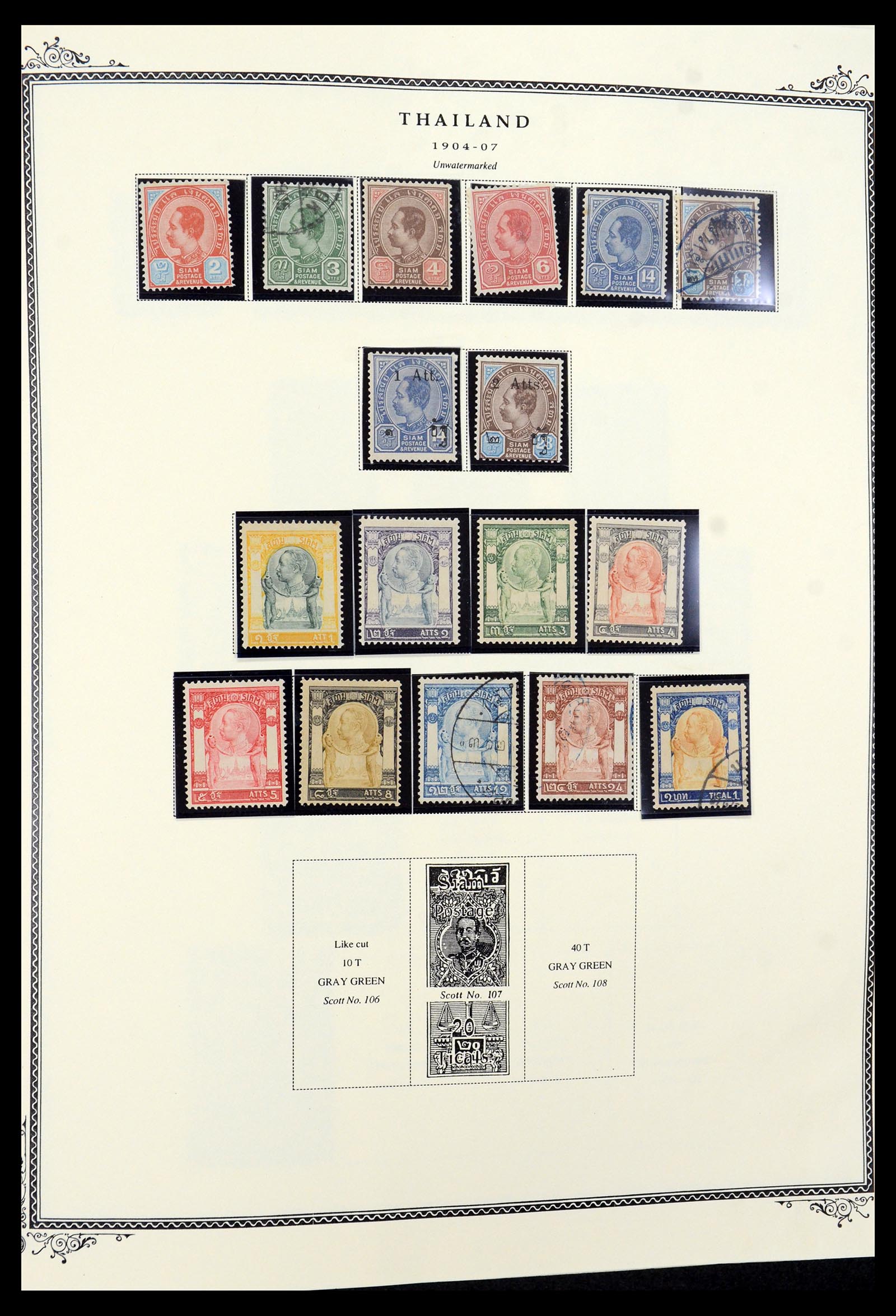 36276 004 - Postzegelverzameling 36276 Thailand 1883-1992.
