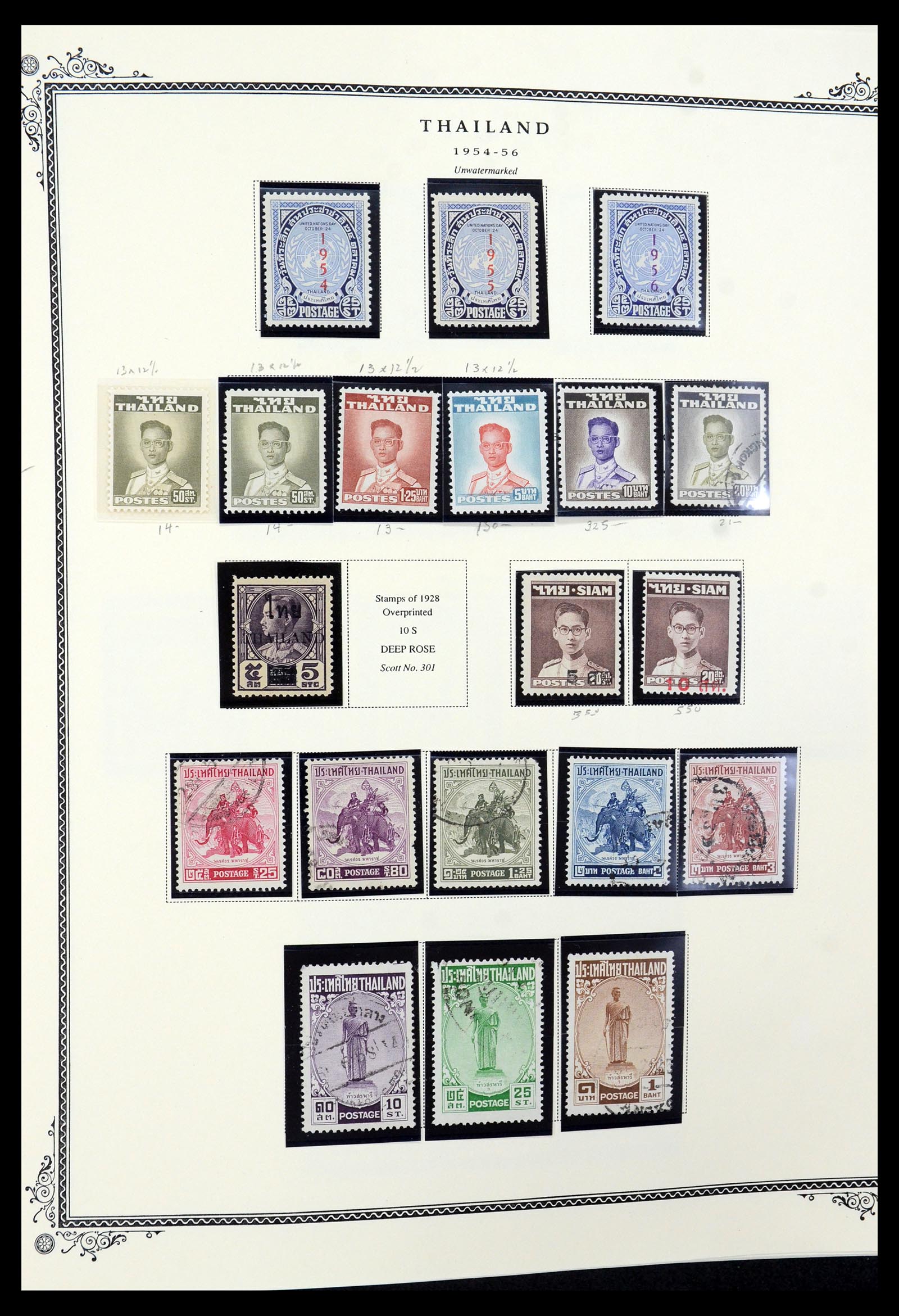 36276 013 - Postzegelverzameling 36276 Thailand 1883-1992.