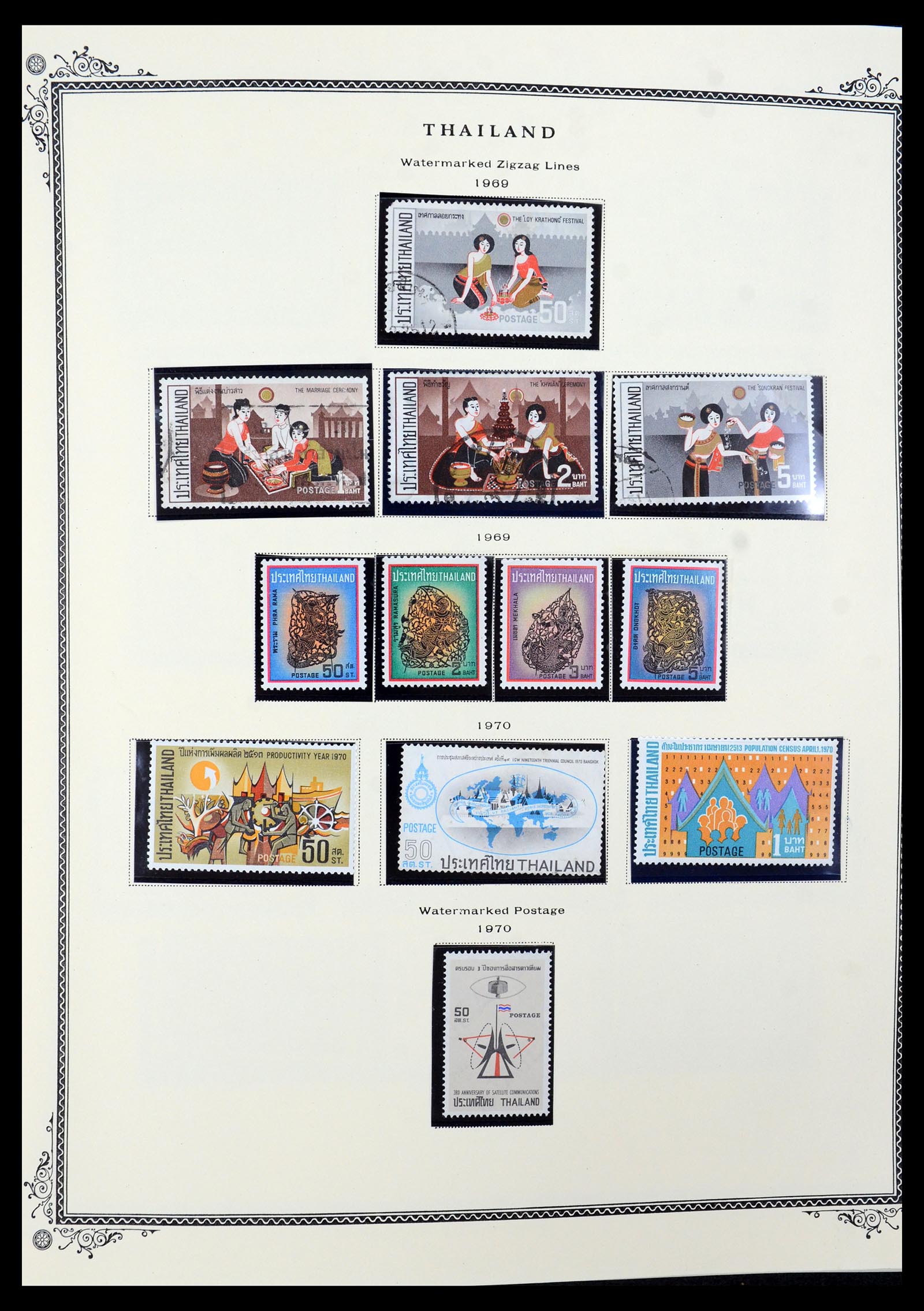 36276 030 - Postzegelverzameling 36276 Thailand 1883-1992.