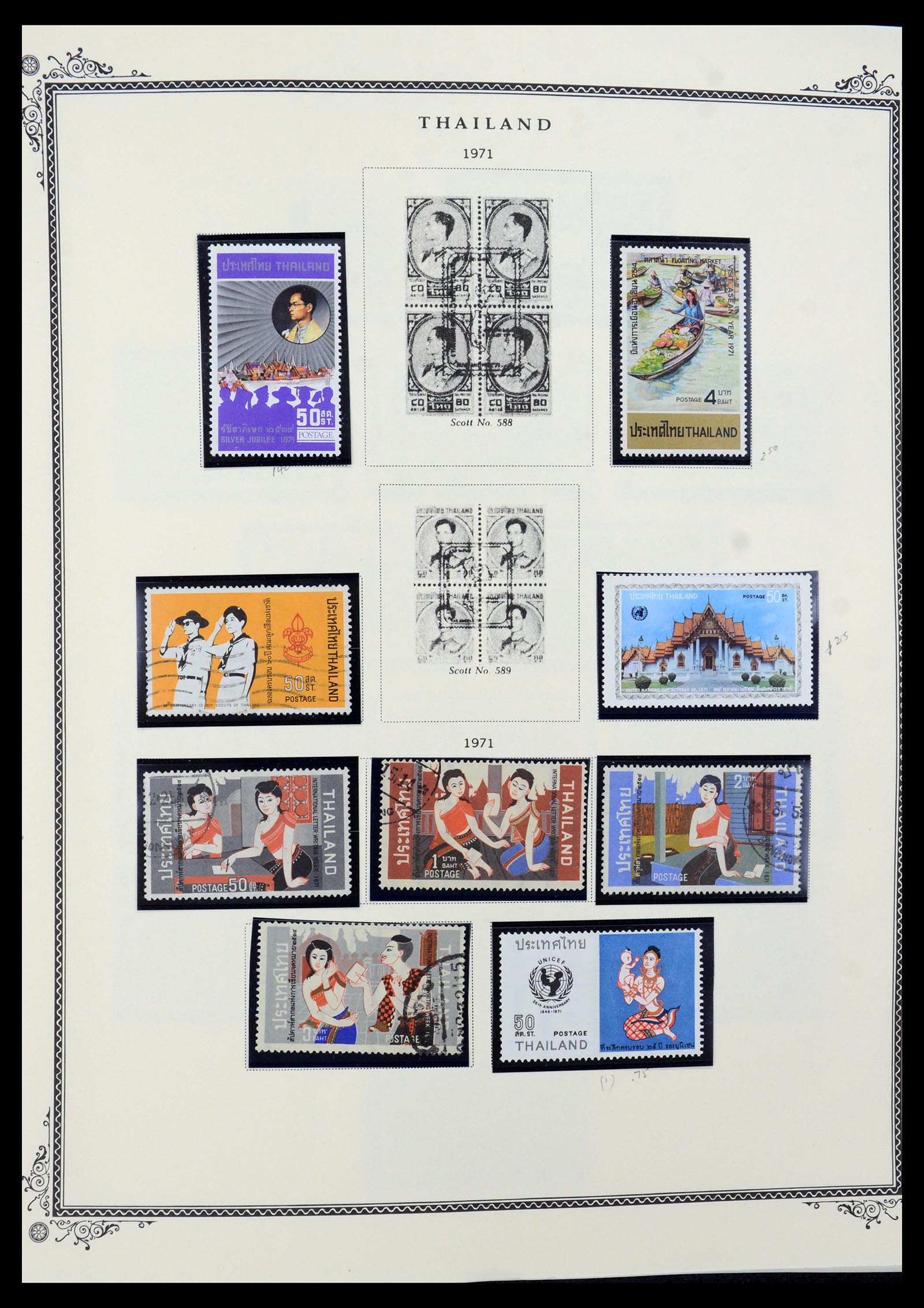 36276 033 - Postzegelverzameling 36276 Thailand 1883-1992.