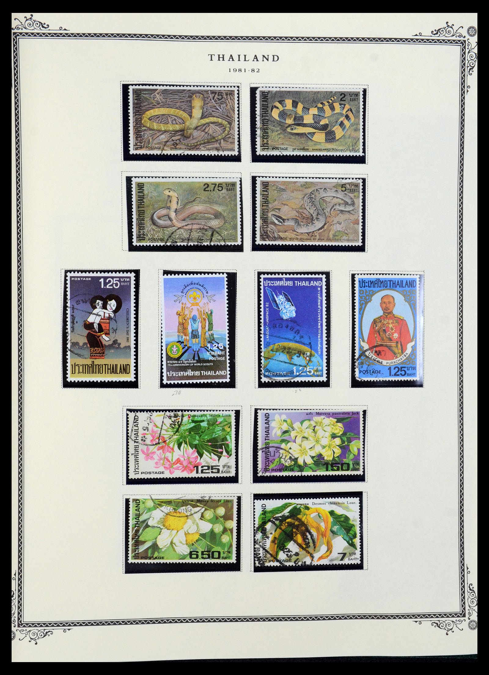 36276 070 - Postzegelverzameling 36276 Thailand 1883-1992.