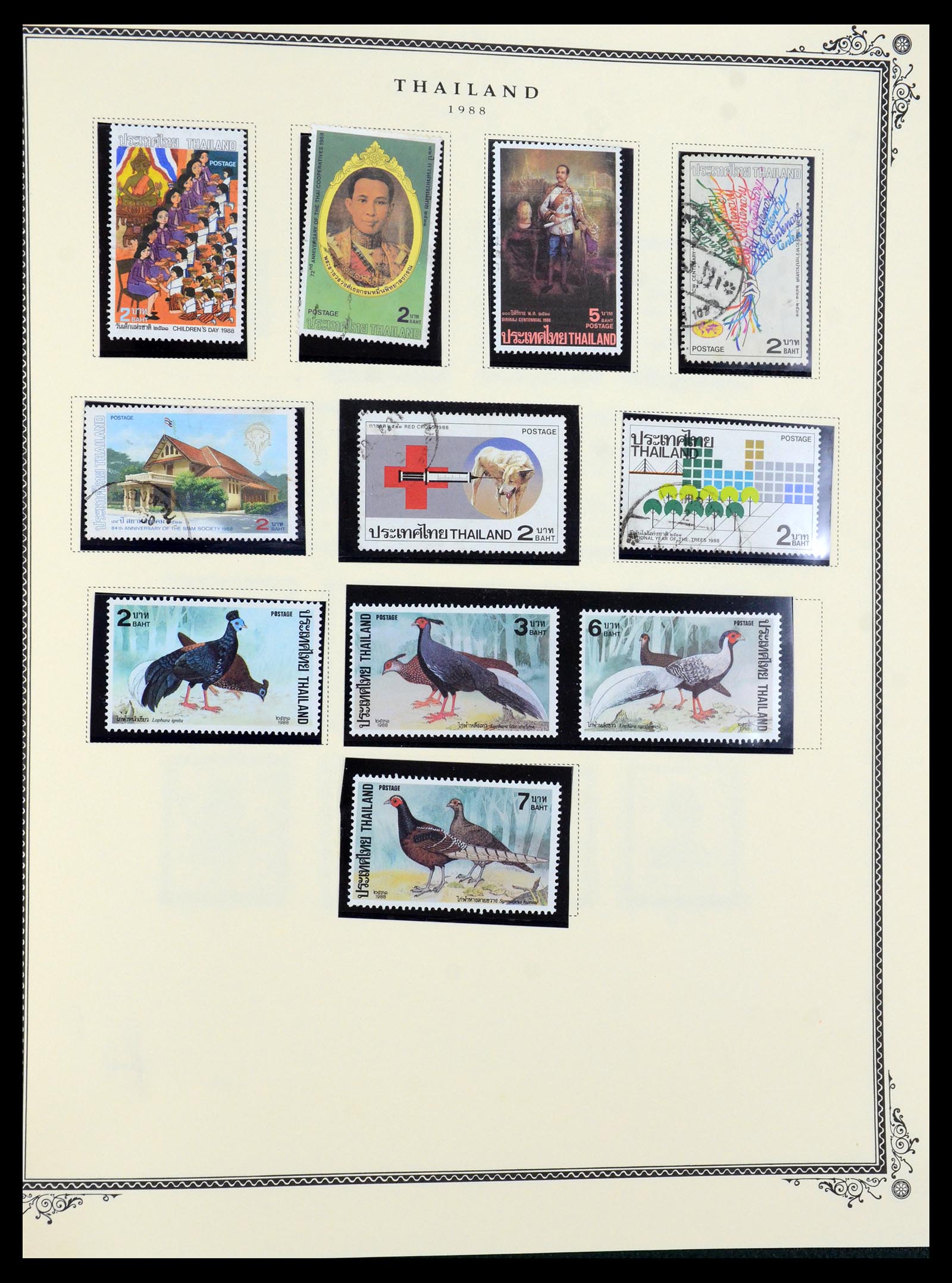 36276 100 - Postzegelverzameling 36276 Thailand 1883-1992.