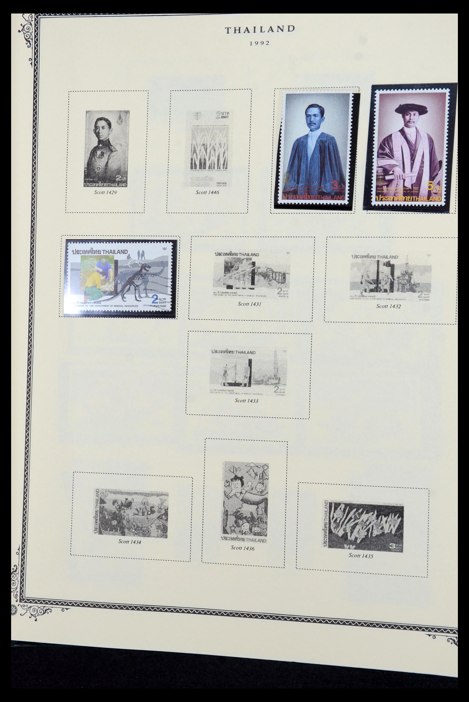 36276 124 - Postzegelverzameling 36276 Thailand 1883-1992.