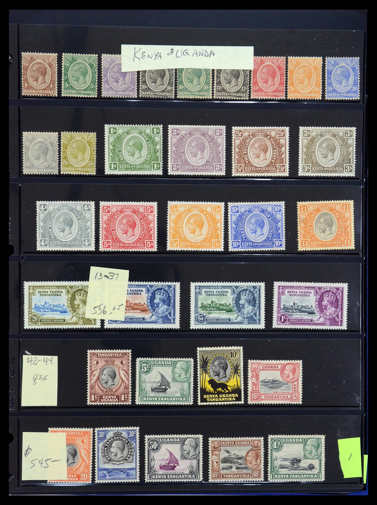 36278 002 - Postzegelverzameling 36278 Kenia, Oeganda en Tanganyika 1922-2008.