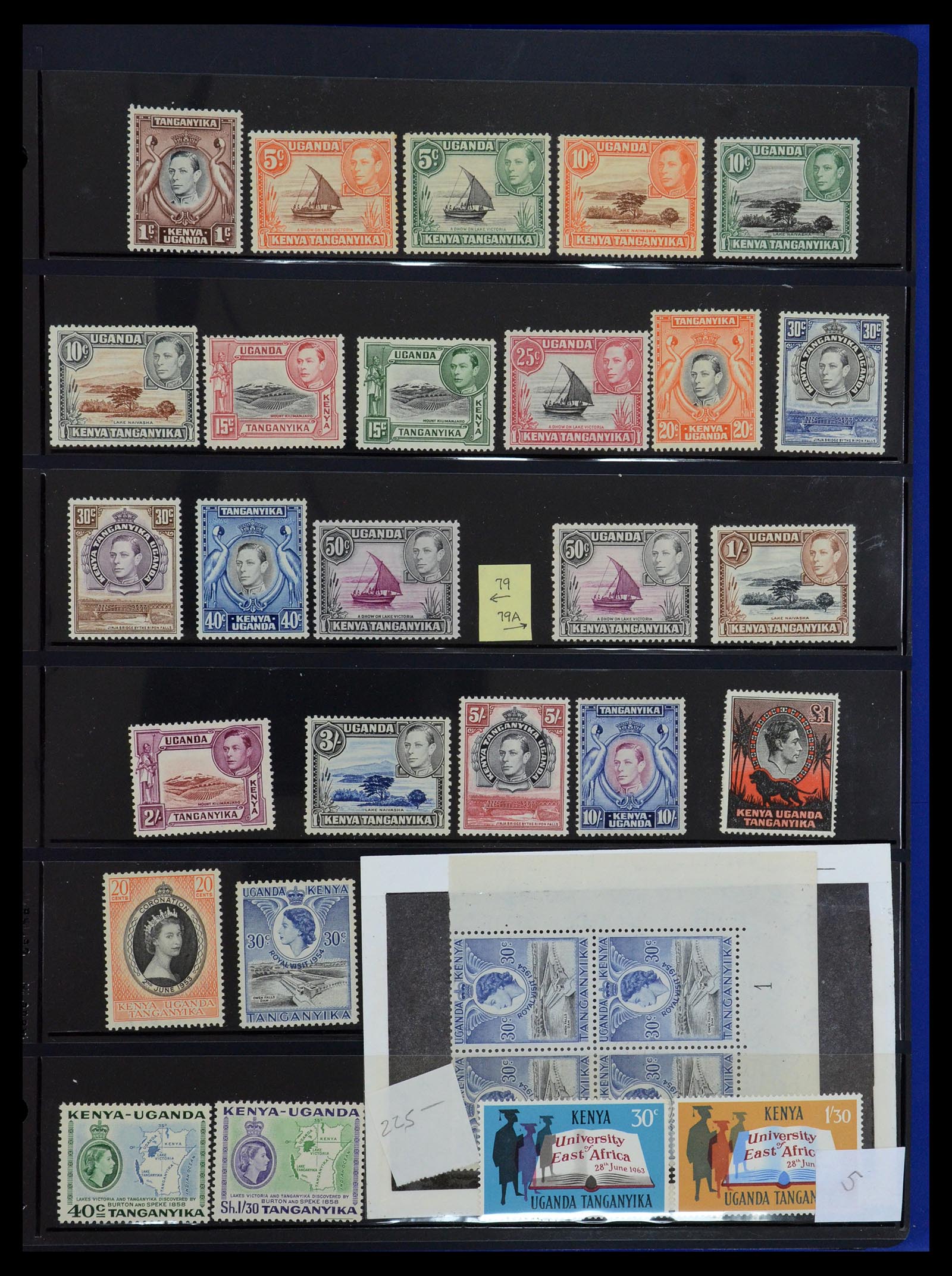 36278 006 - Postzegelverzameling 36278 Kenia, Oeganda en Tanganyika 1922-2008.