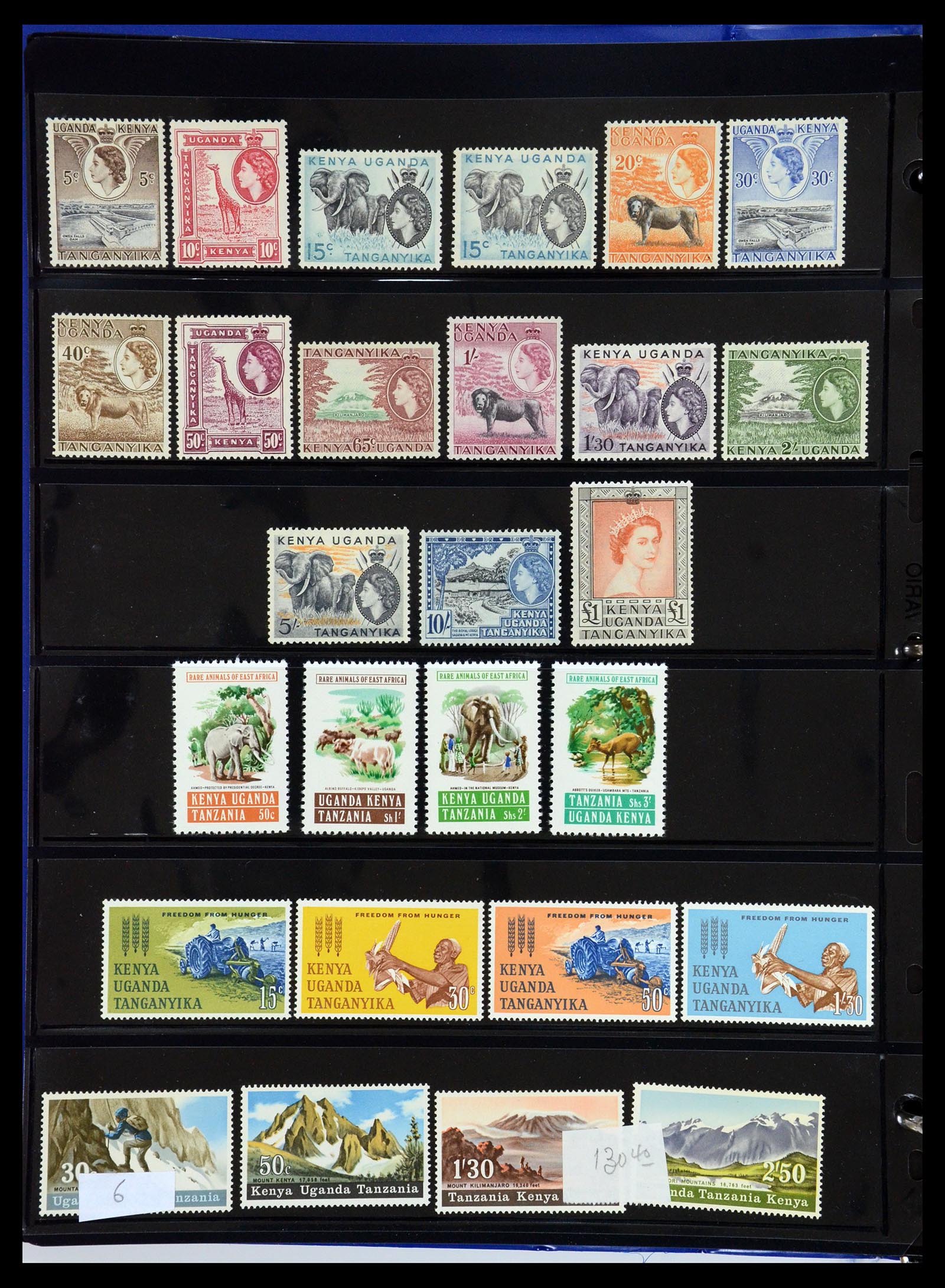 36278 007 - Postzegelverzameling 36278 Kenia, Oeganda en Tanganyika 1922-2008.