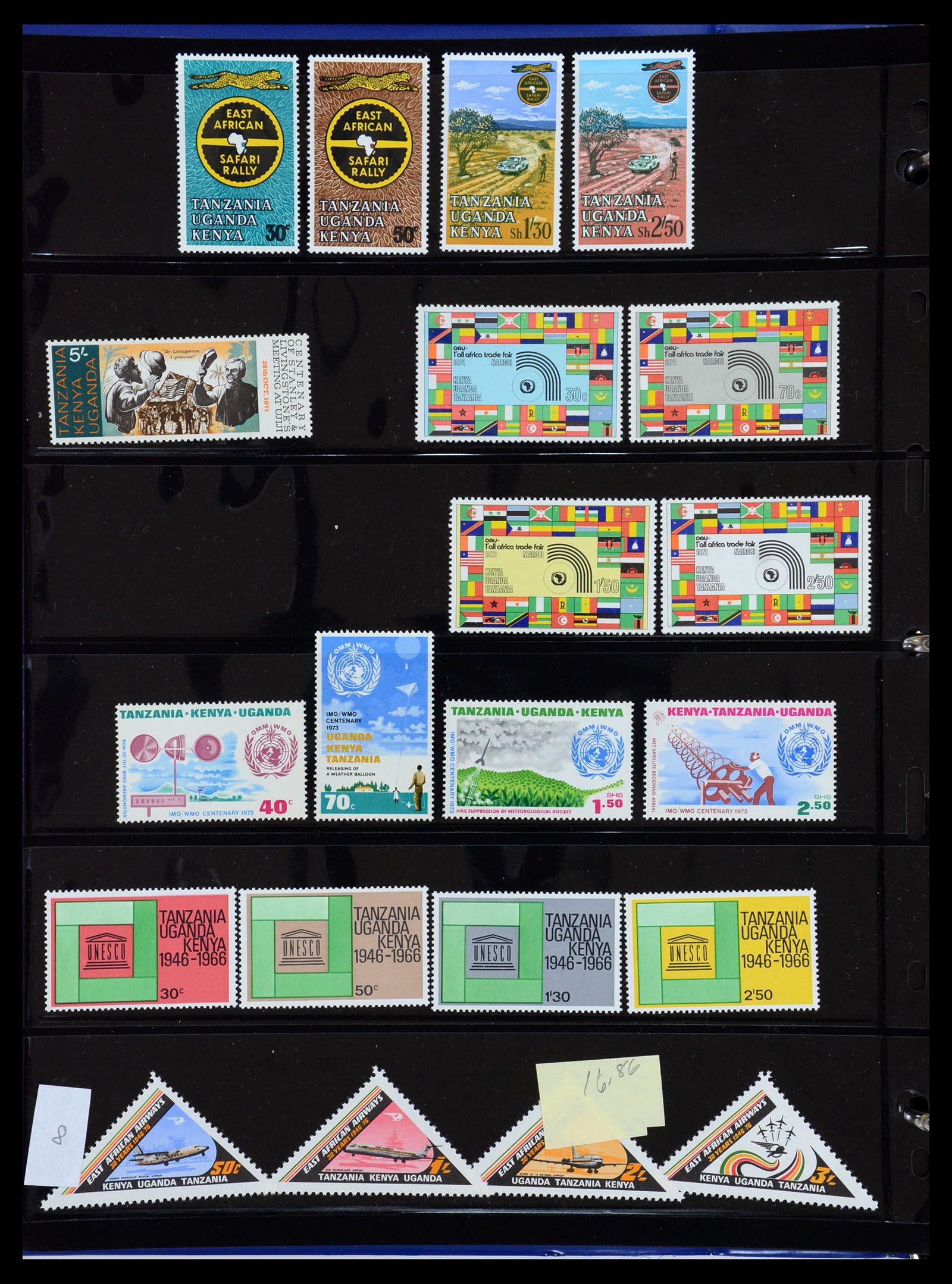 36278 009 - Postzegelverzameling 36278 Kenia, Oeganda en Tanganyika 1922-2008.