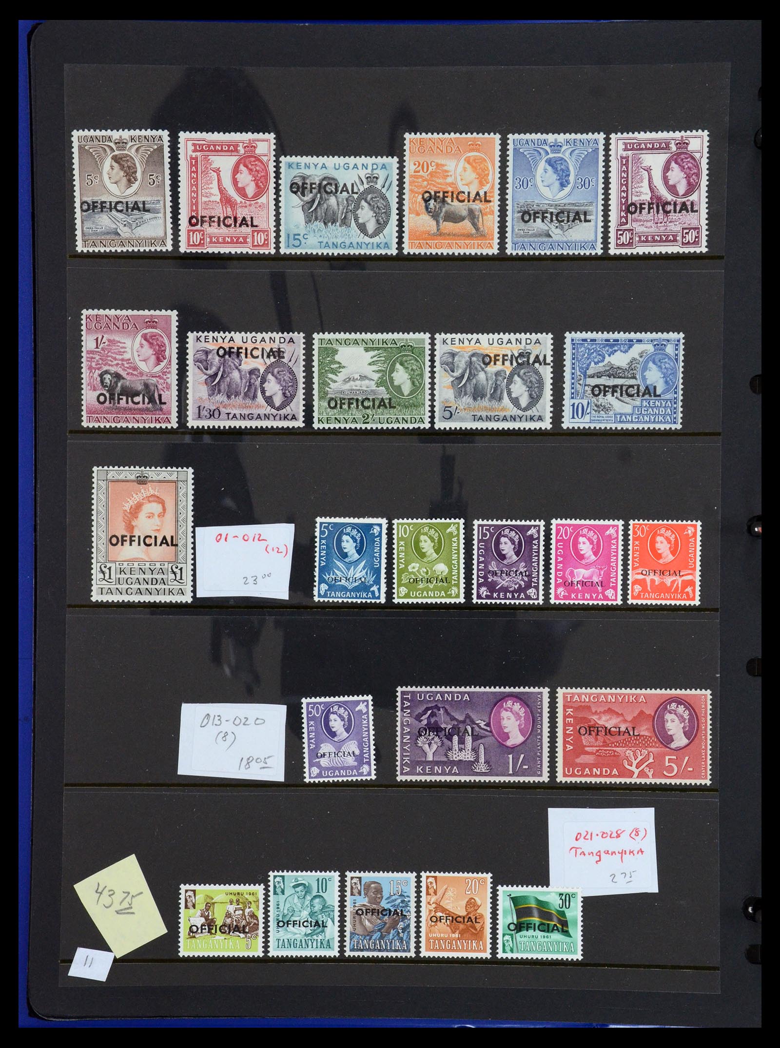 36278 012 - Postzegelverzameling 36278 Kenia, Oeganda en Tanganyika 1922-2008.