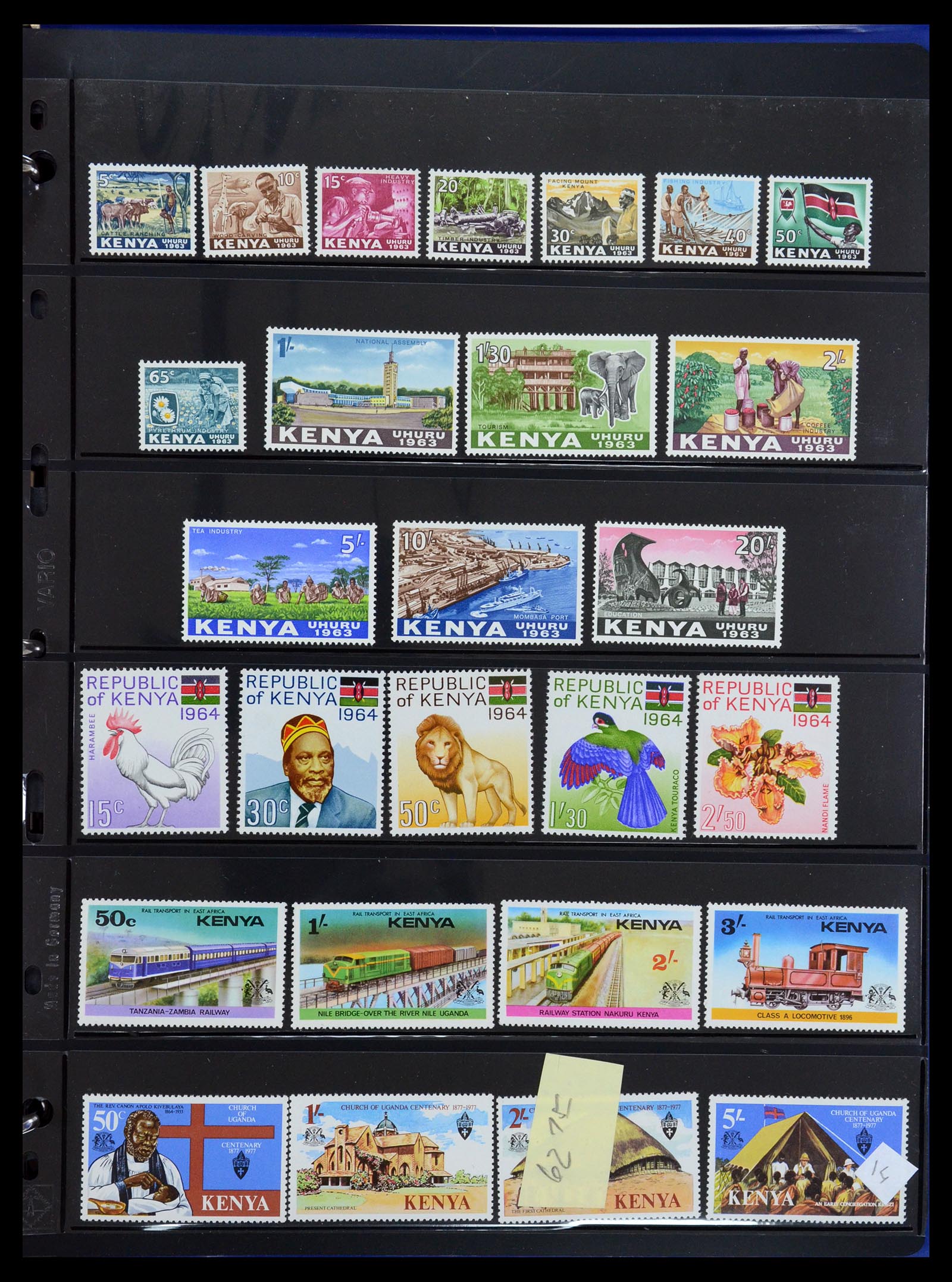 36278 015 - Postzegelverzameling 36278 Kenia, Oeganda en Tanganyika 1922-2008.