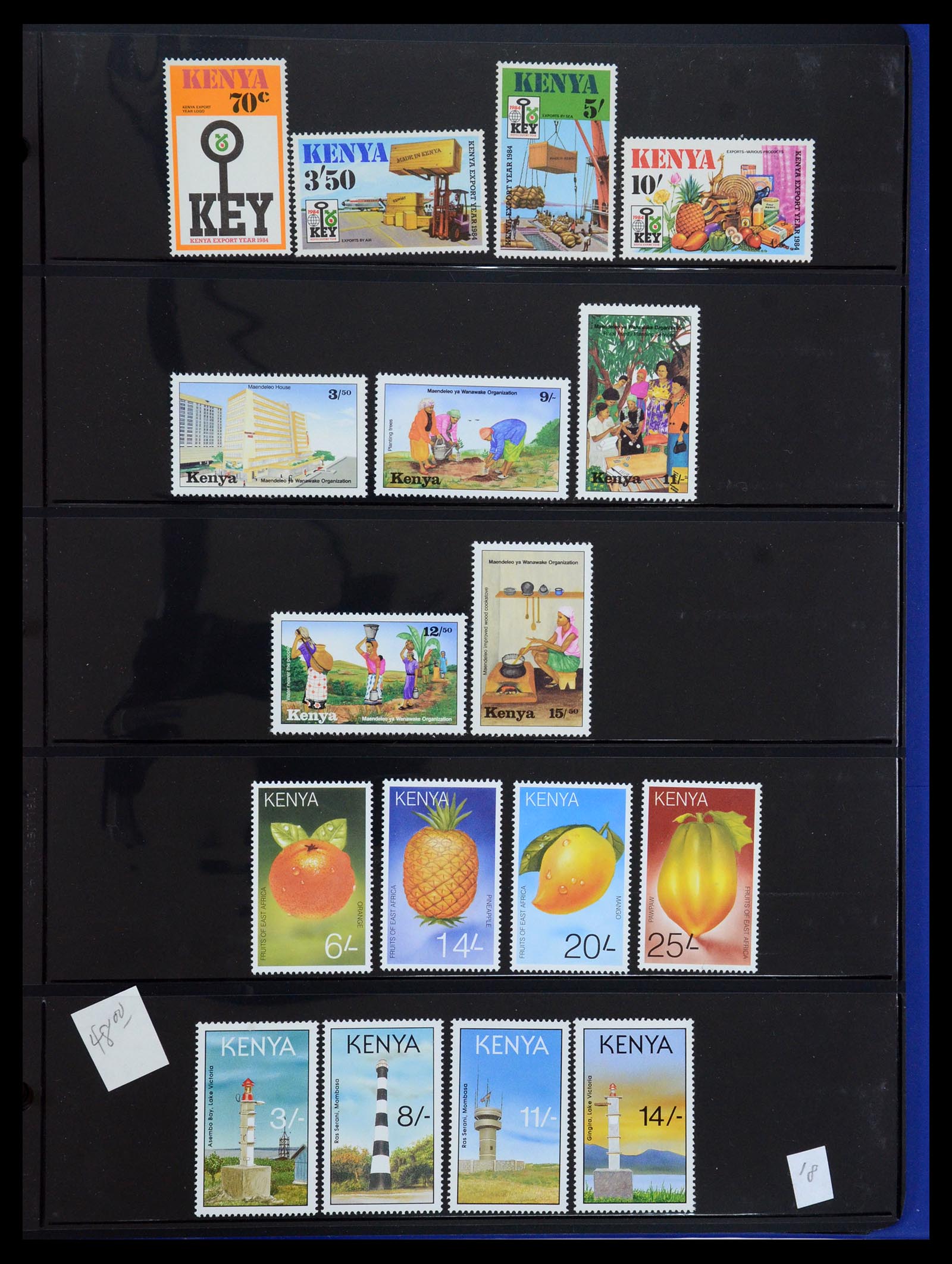 36278 019 - Postzegelverzameling 36278 Kenia, Oeganda en Tanganyika 1922-2008.
