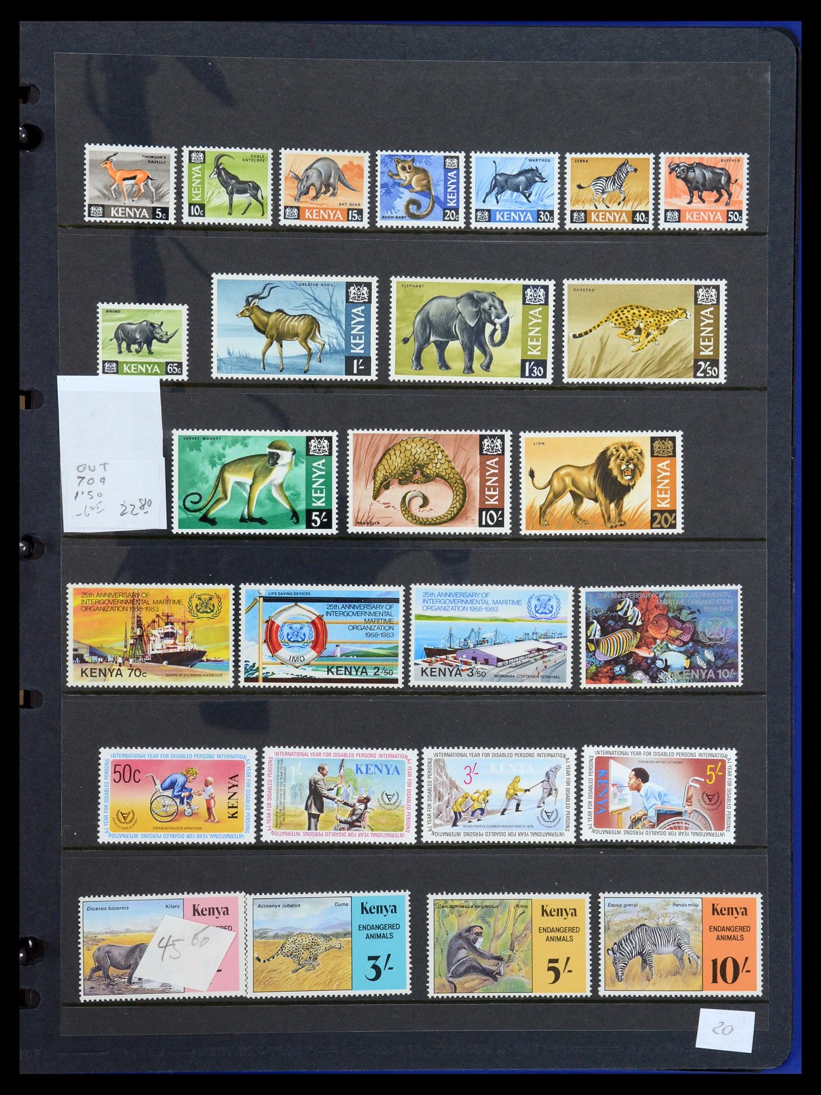36278 021 - Postzegelverzameling 36278 Kenia, Oeganda en Tanganyika 1922-2008.