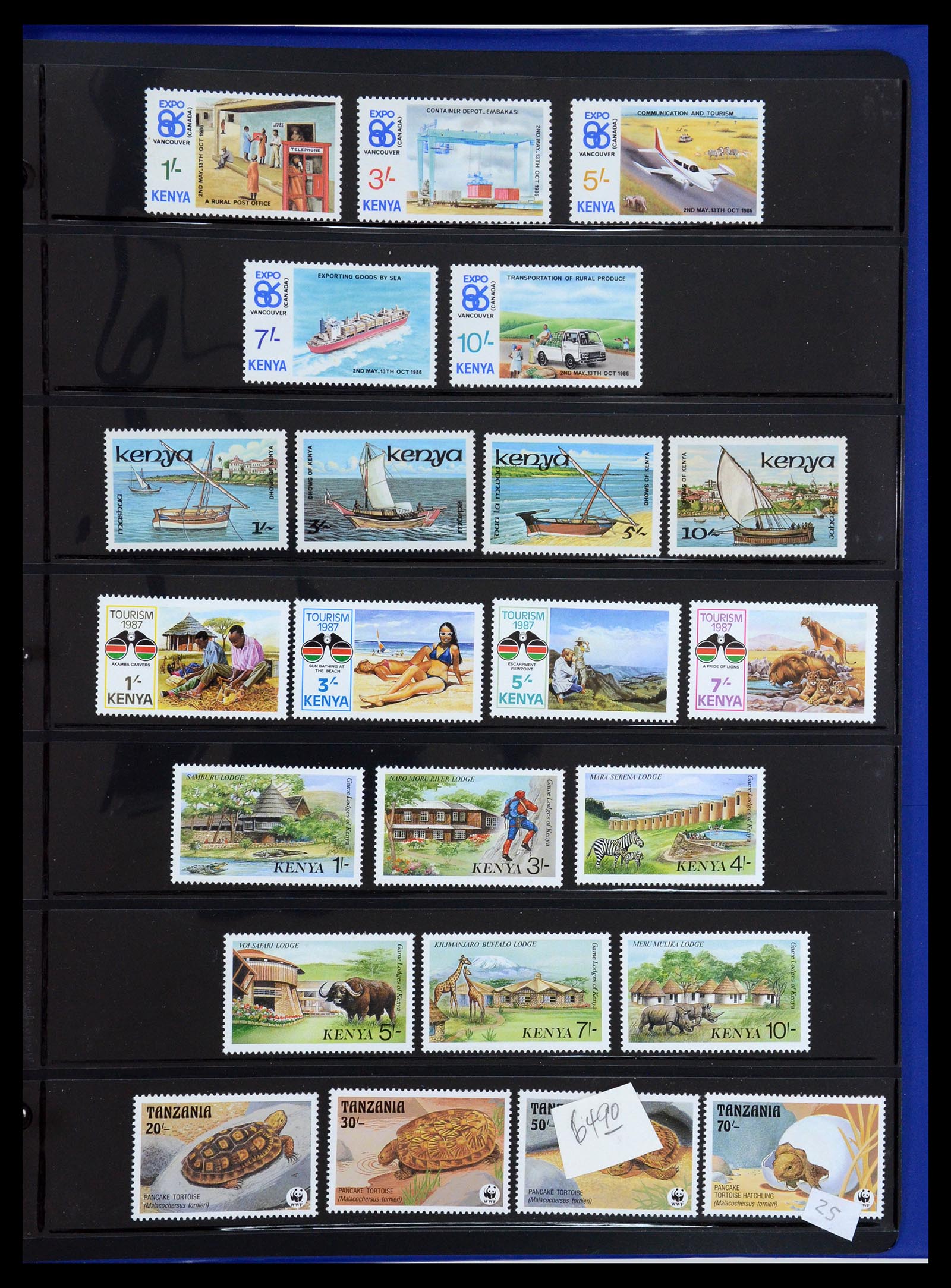 36278 026 - Postzegelverzameling 36278 Kenia, Oeganda en Tanganyika 1922-2008.