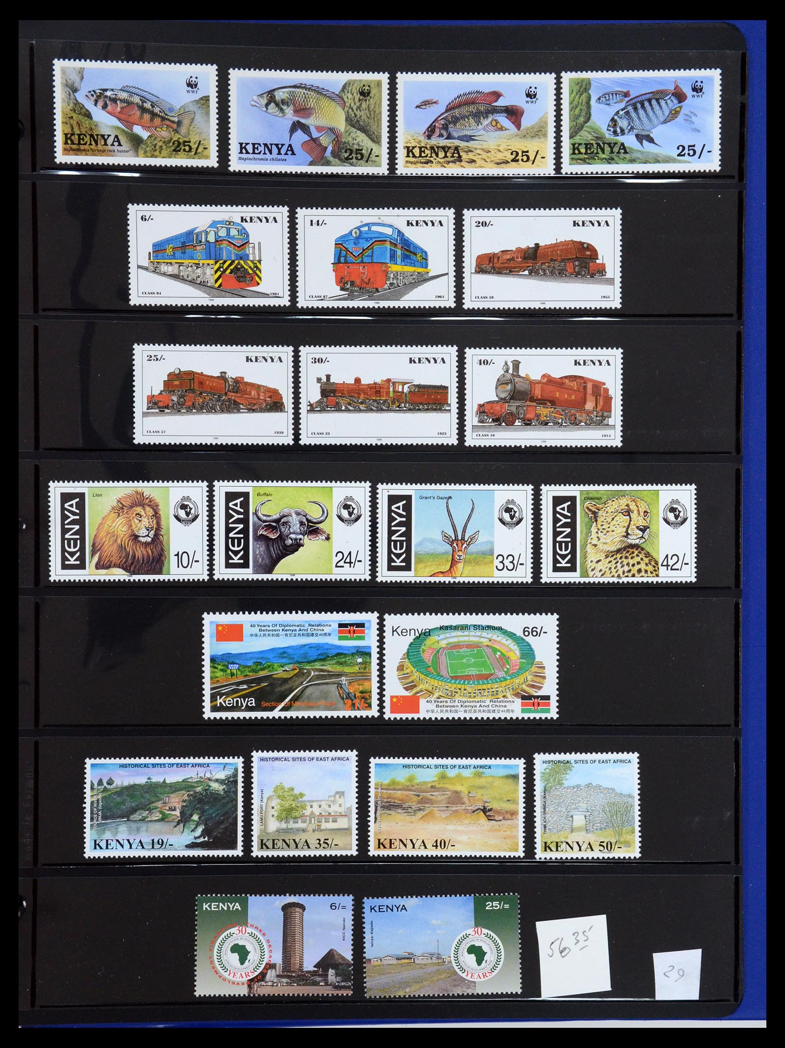 36278 030 - Postzegelverzameling 36278 Kenia, Oeganda en Tanganyika 1922-2008.