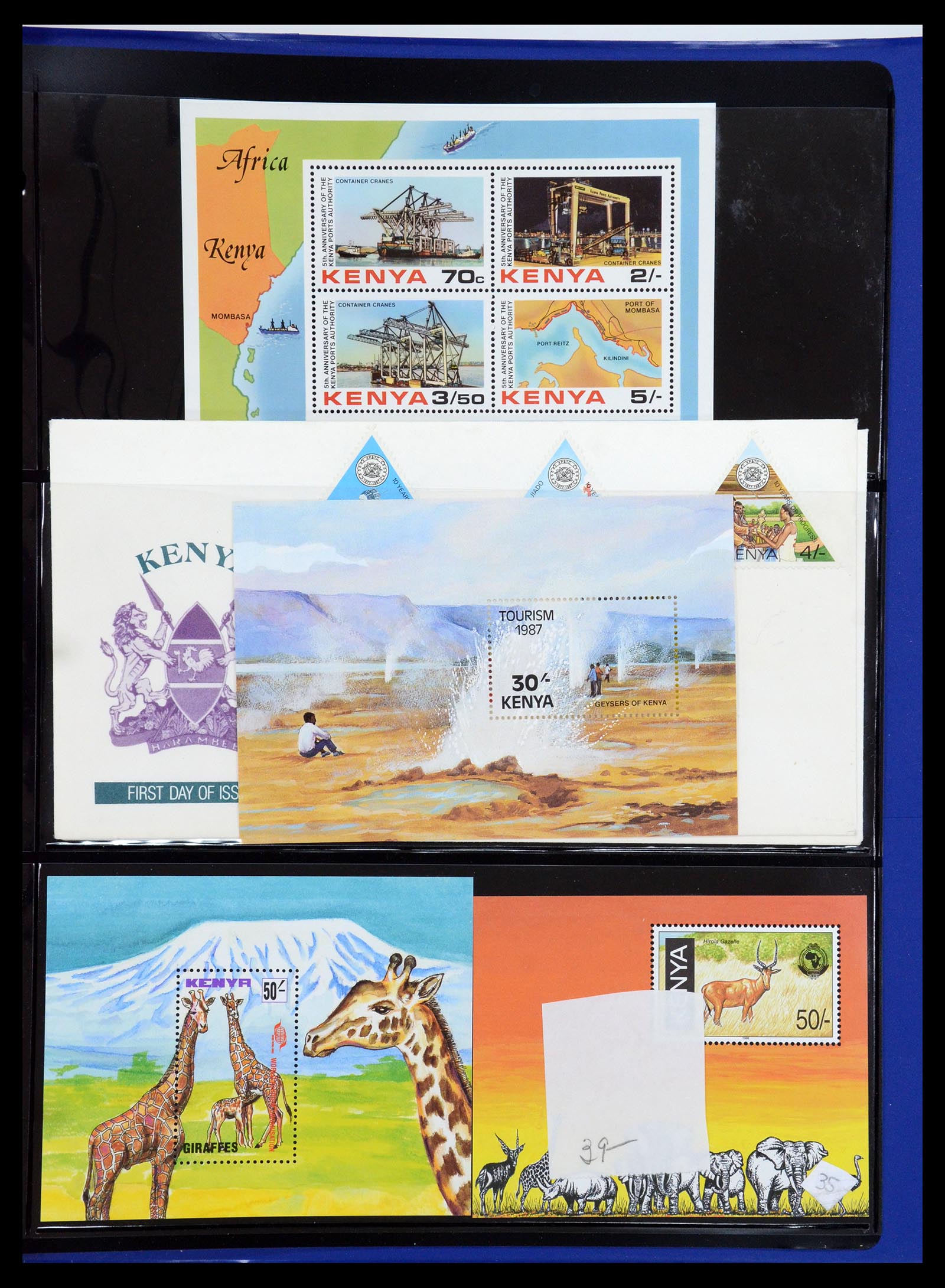 36278 037 - Postzegelverzameling 36278 Kenia, Oeganda en Tanganyika 1922-2008.