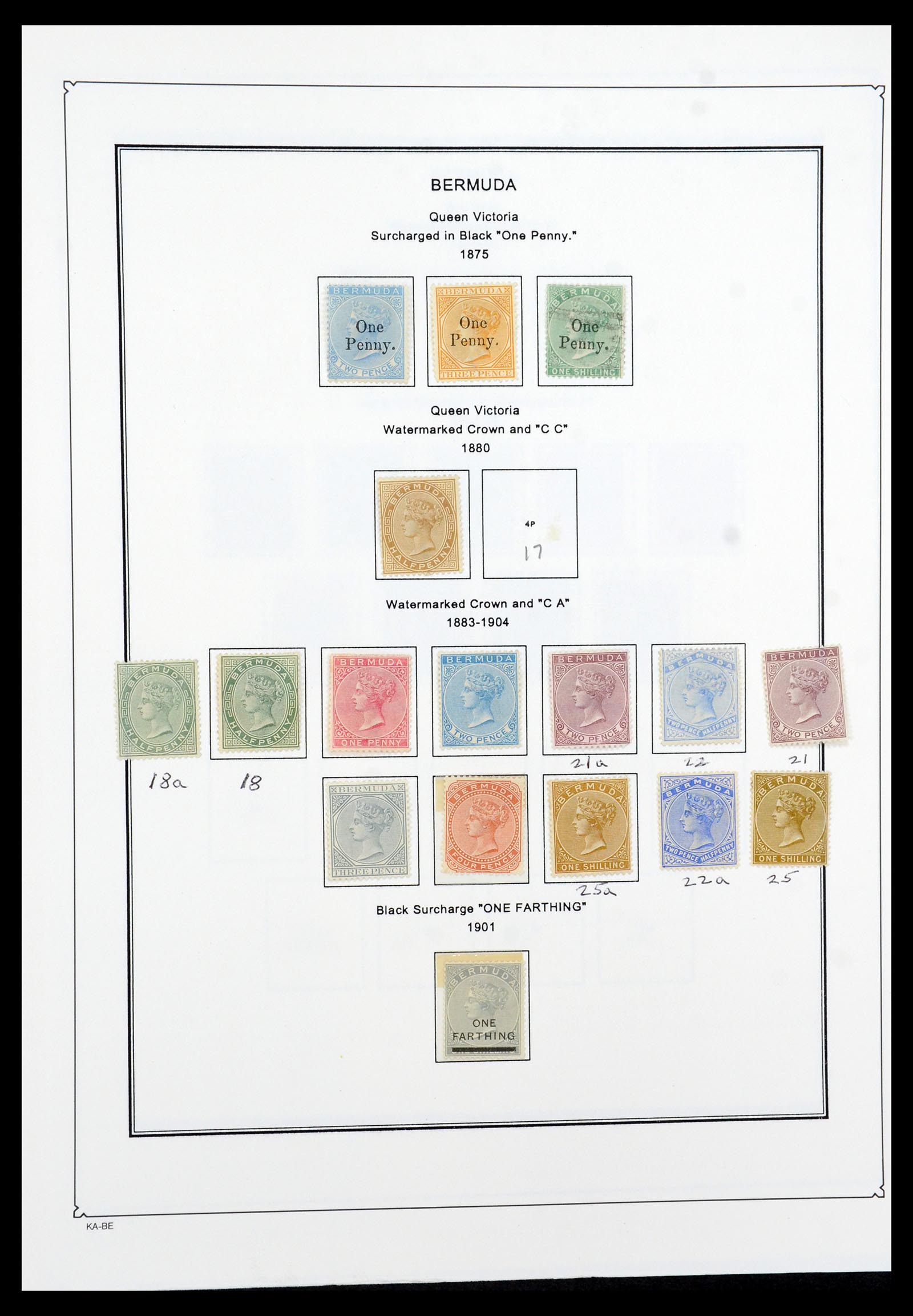 36279 002 - Postzegelverzameling 36279 Bermuda 1865-2013.