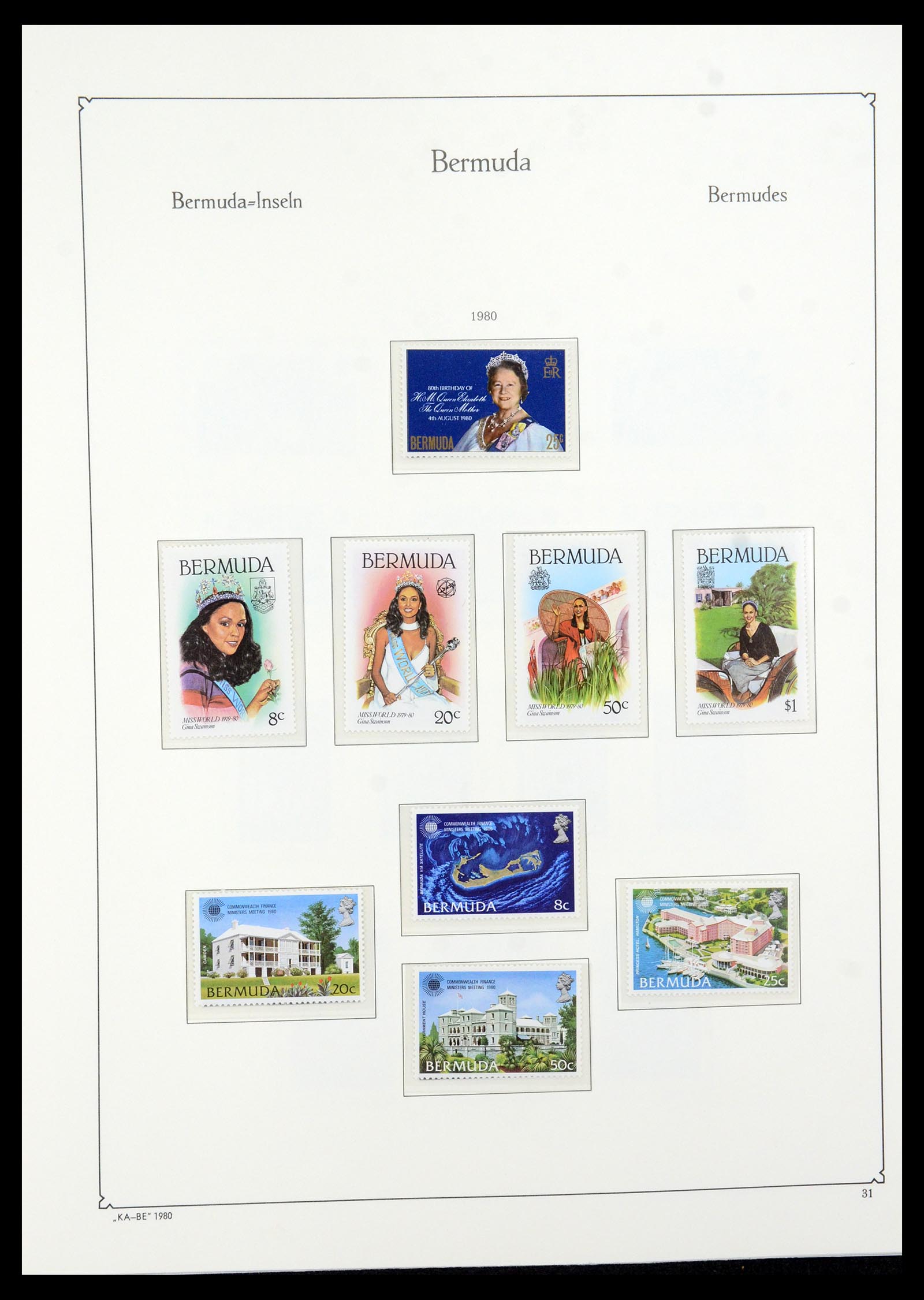 36279 038 - Postzegelverzameling 36279 Bermuda 1865-2013.