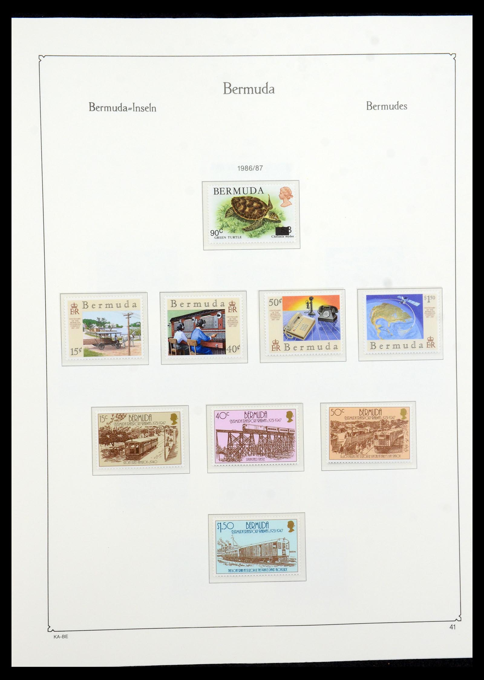 36279 048 - Postzegelverzameling 36279 Bermuda 1865-2013.
