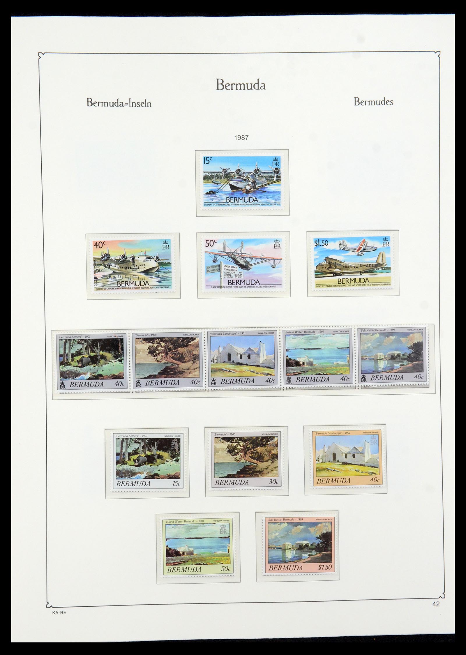 36279 049 - Postzegelverzameling 36279 Bermuda 1865-2013.