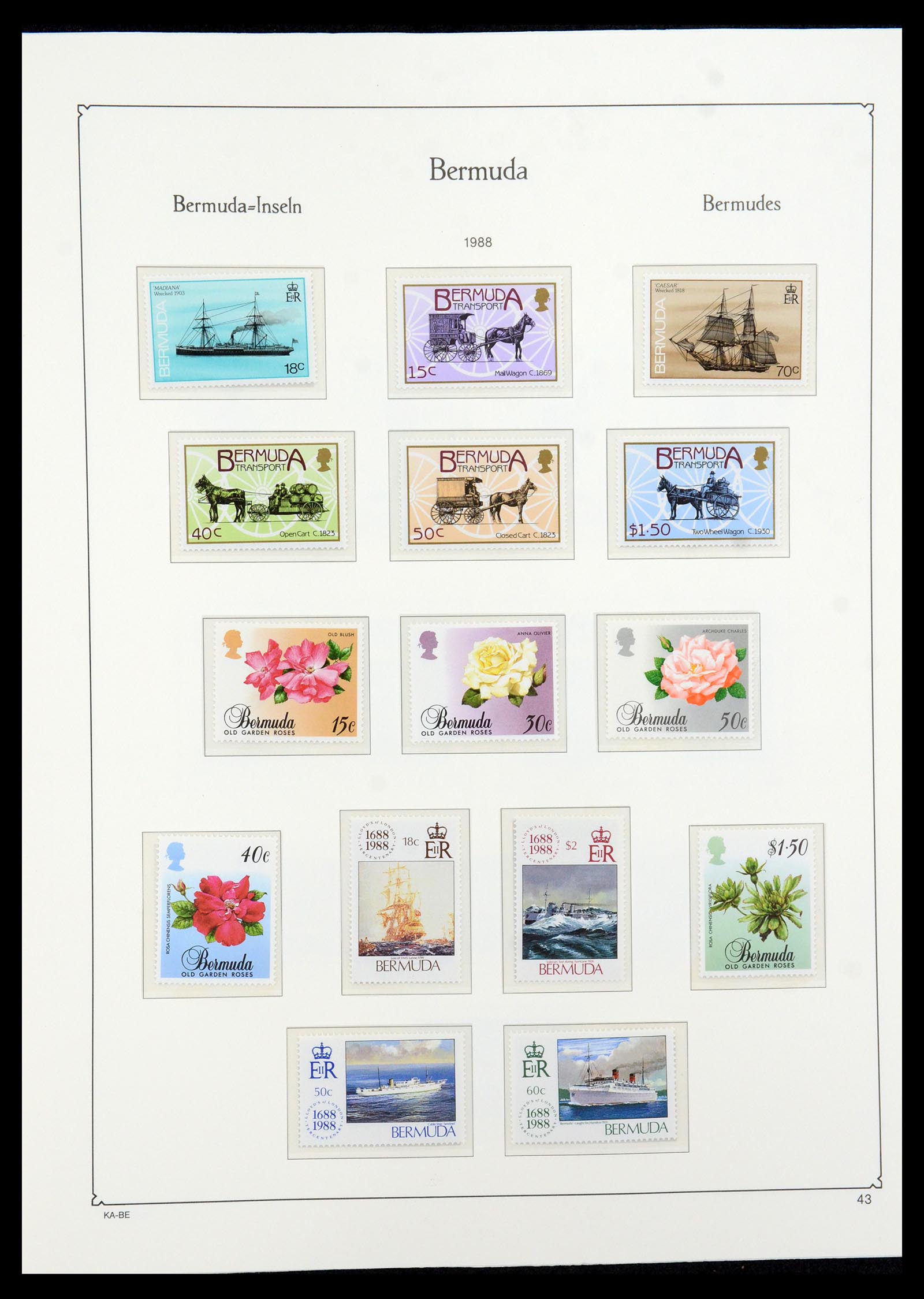 36279 050 - Postzegelverzameling 36279 Bermuda 1865-2013.