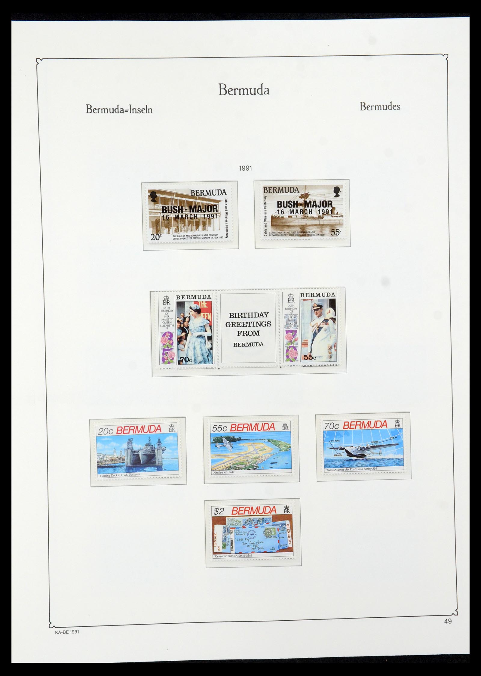 36279 056 - Postzegelverzameling 36279 Bermuda 1865-2013.