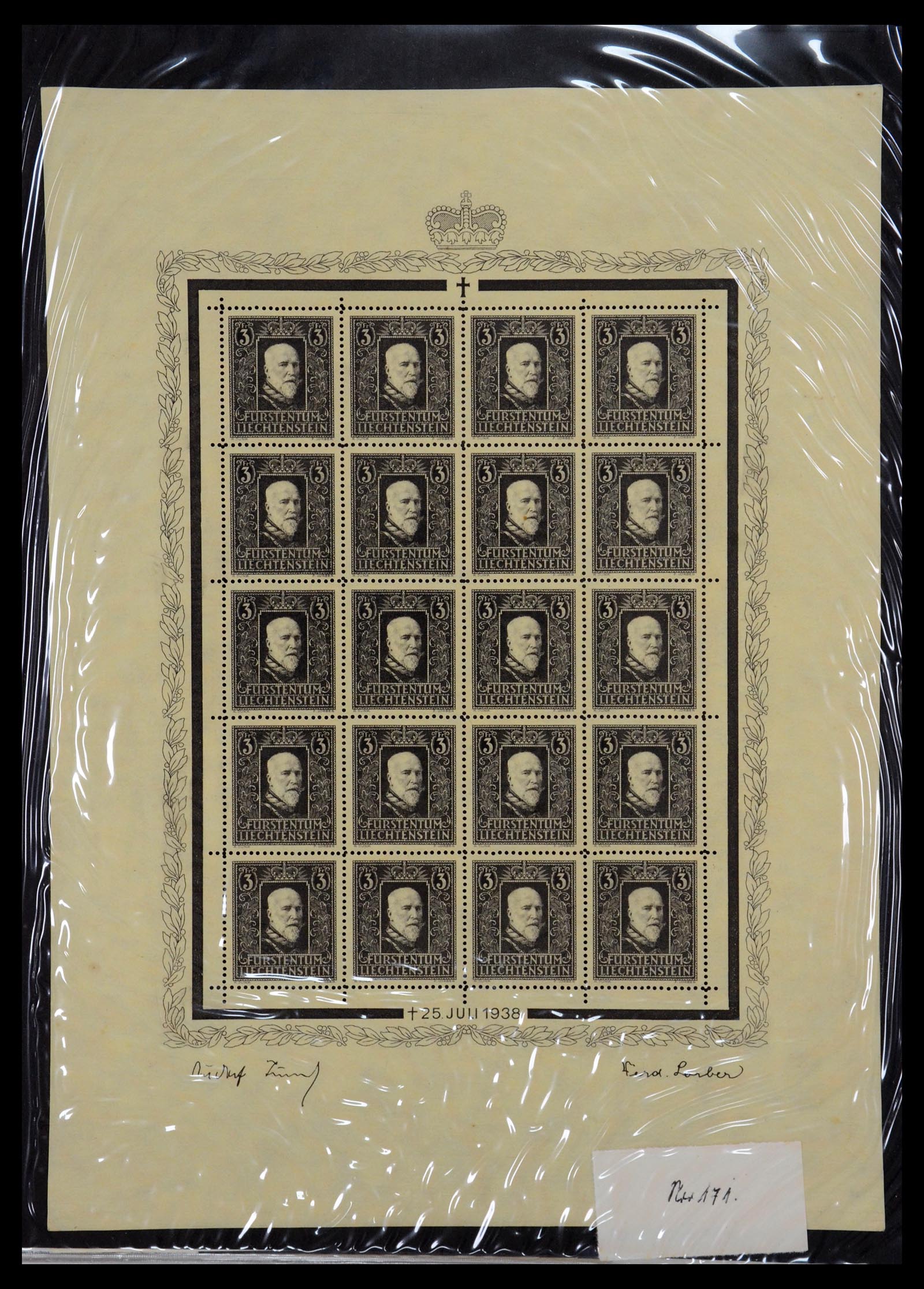 36280 001 - Stamp collection 36280 Liechtenstein souvenir sheets and sheetlets 1934-